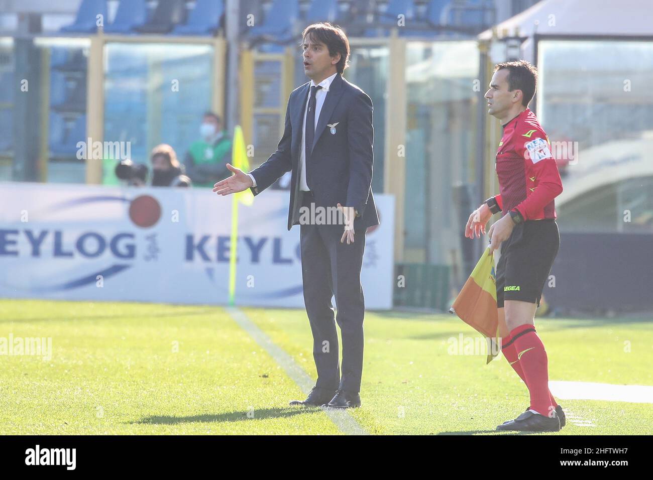 Stefano Nicoli/LaPresse 31-01-2021 Sport Soccer Atalanta vs Lazio Serie A Tim 2020/2021 Gewiss Stadium im Bild Simone Inzaghi Stockfoto