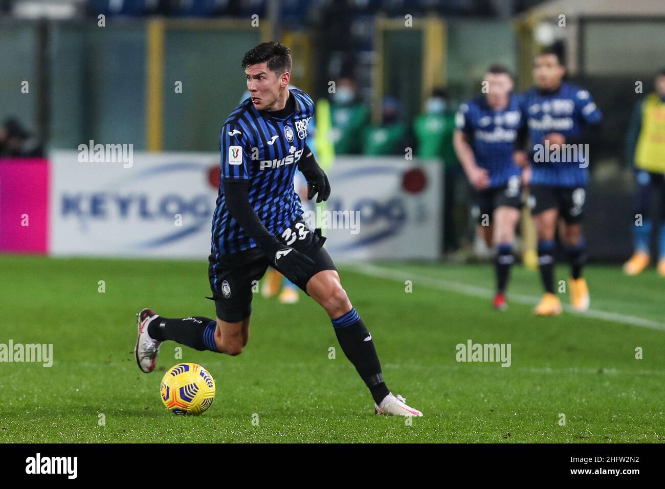 Stefano Nicoli/LaPresse 10-02-2021 Sport Fußball Atalanta vs Napoli Coppa Italia Tim 2020/2021 Gewiss Stadion im Bild Matteo Pessina Stockfoto