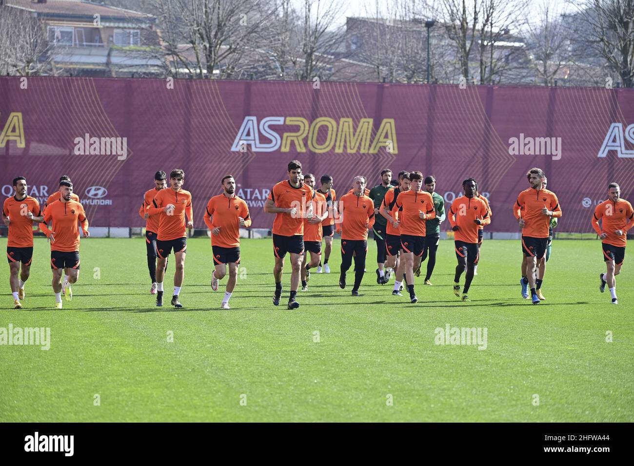 Luciano Rossi/ AS Roma/ LaPresse 24/02/2021 Rom Italien Sport Fußballtraining Trigoria Rom im Bild: Training Stockfoto