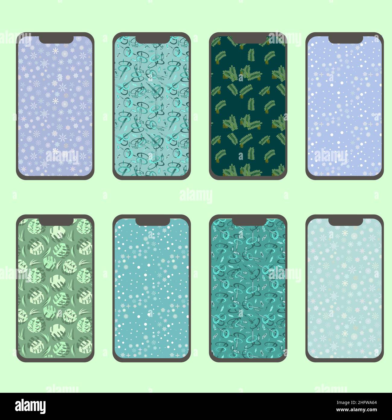 Abstrakte und realistische Hintergrundbilder für Handy und Website Stock Vektor