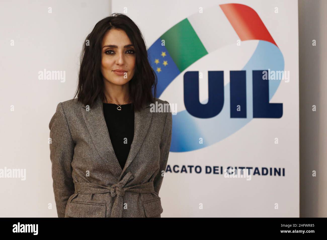 Cecilia Fabiano/LaPresse 11. März 2021 Roma (Italien) News : Präsentation des Buches von Ambra Angiolini im UIL-Hauptquartier im Pic: Ambra Angiolini Stockfoto