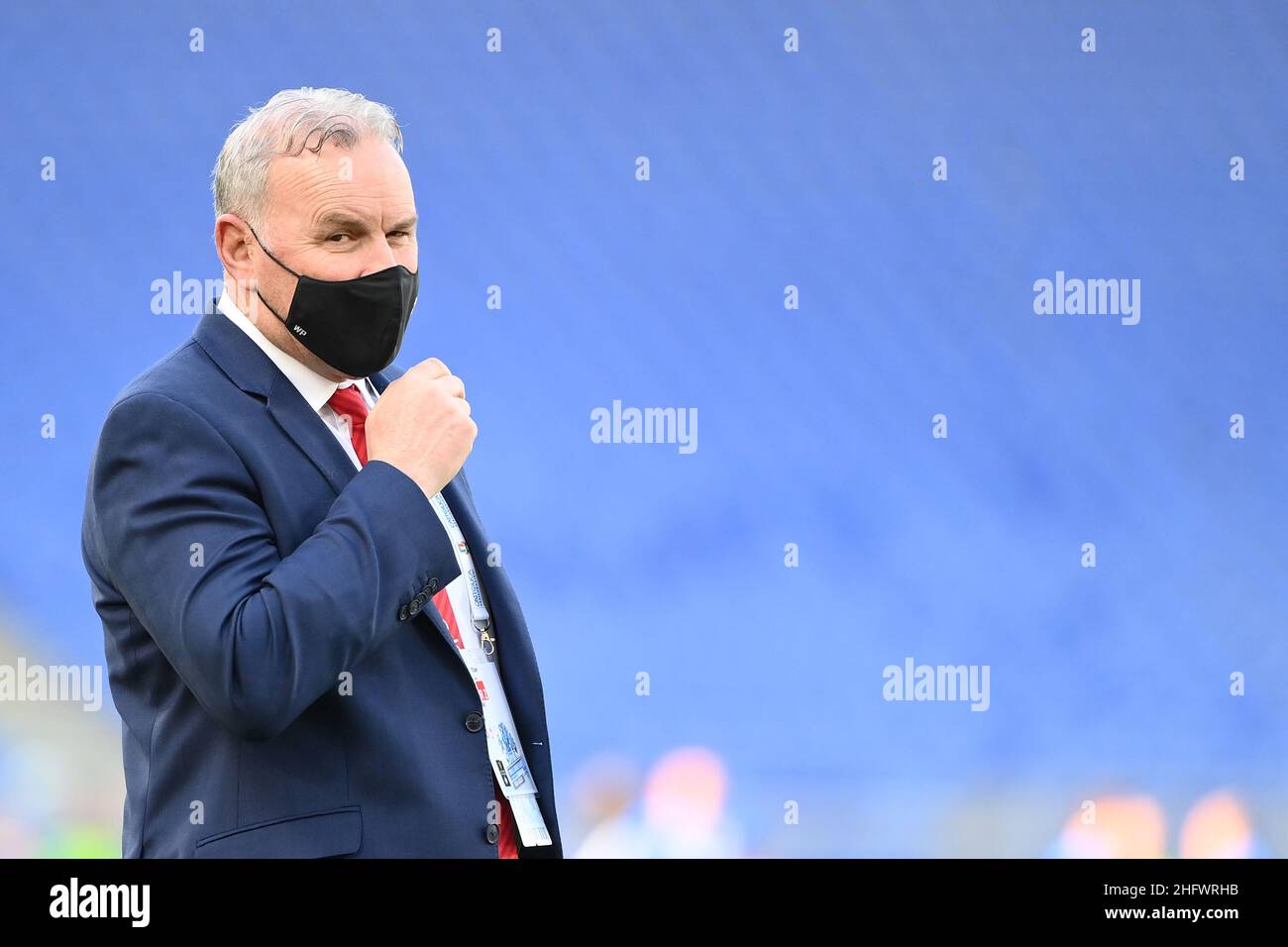 Foto Alfredo Falcone - LaPresse13/03/2021 Roma ( Italia)Sport RugbyItalia - Galles 6 Nazioni - Stadio Olimpico di RomaNella foto:WAYNE PivACFoto Alfredo Falcone - LaPresse13/03/2021 Roma (Italien)Sport RugbyItalia - Galles SIX Nations - Olimpico Stadion von Romain das Bild:WAYNE PIVAC Stockfoto