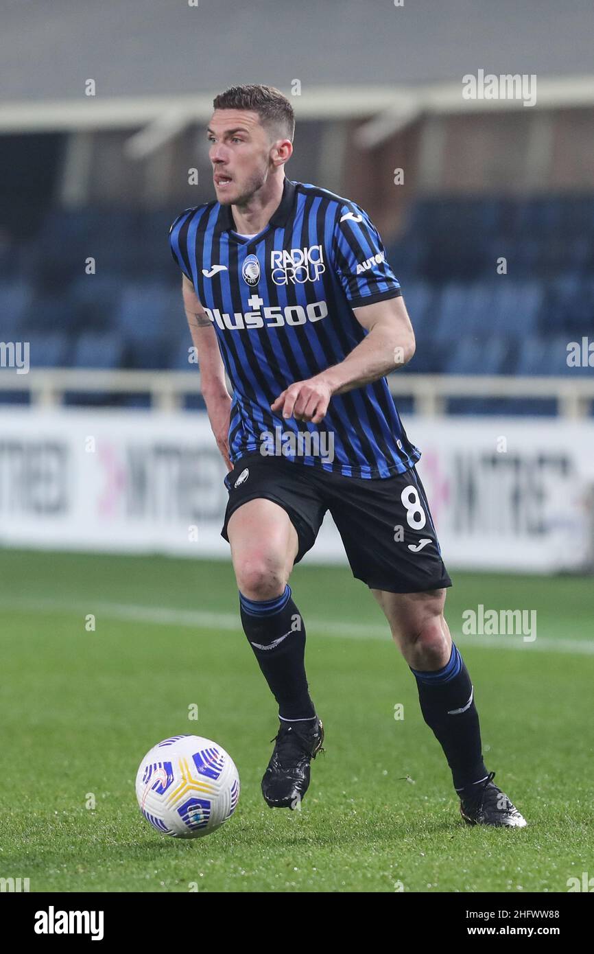 Stefano Nicoli/LaPresse 12-03-2021 Sport Soccer Atalanta vs Spezia Serie A Tim 2020/2021 Gewiss Stadium im Bild Robin Gosens Stockfoto