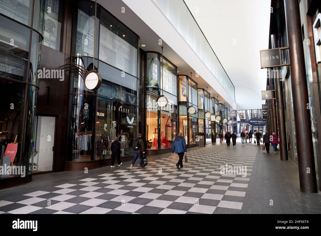Peters Lane liverpool eine überdachte, gehobene Einkaufsstraße Liverpool England Stockfoto