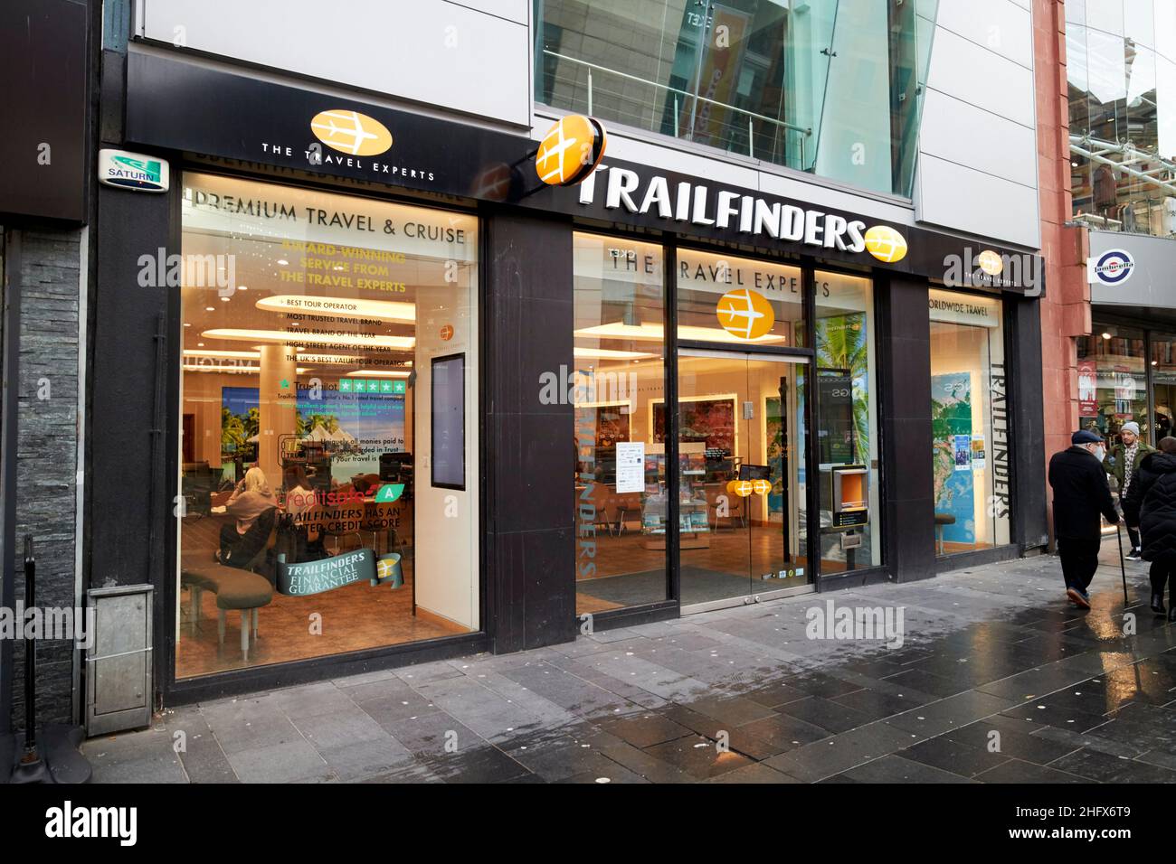 trailfinders Reisebüro Geschäft in Liverpool England Stockfoto