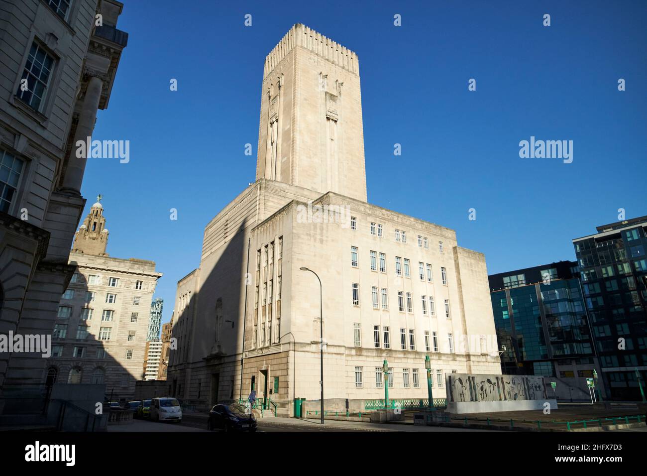 Georges Dock-Gebäude und Lüftungsstation Liverpool England Großbritannien Stockfoto