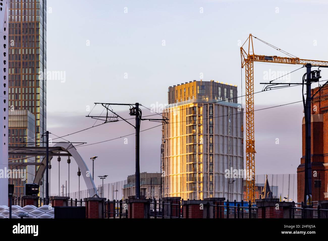 Skyline von Manchester. Stockfoto