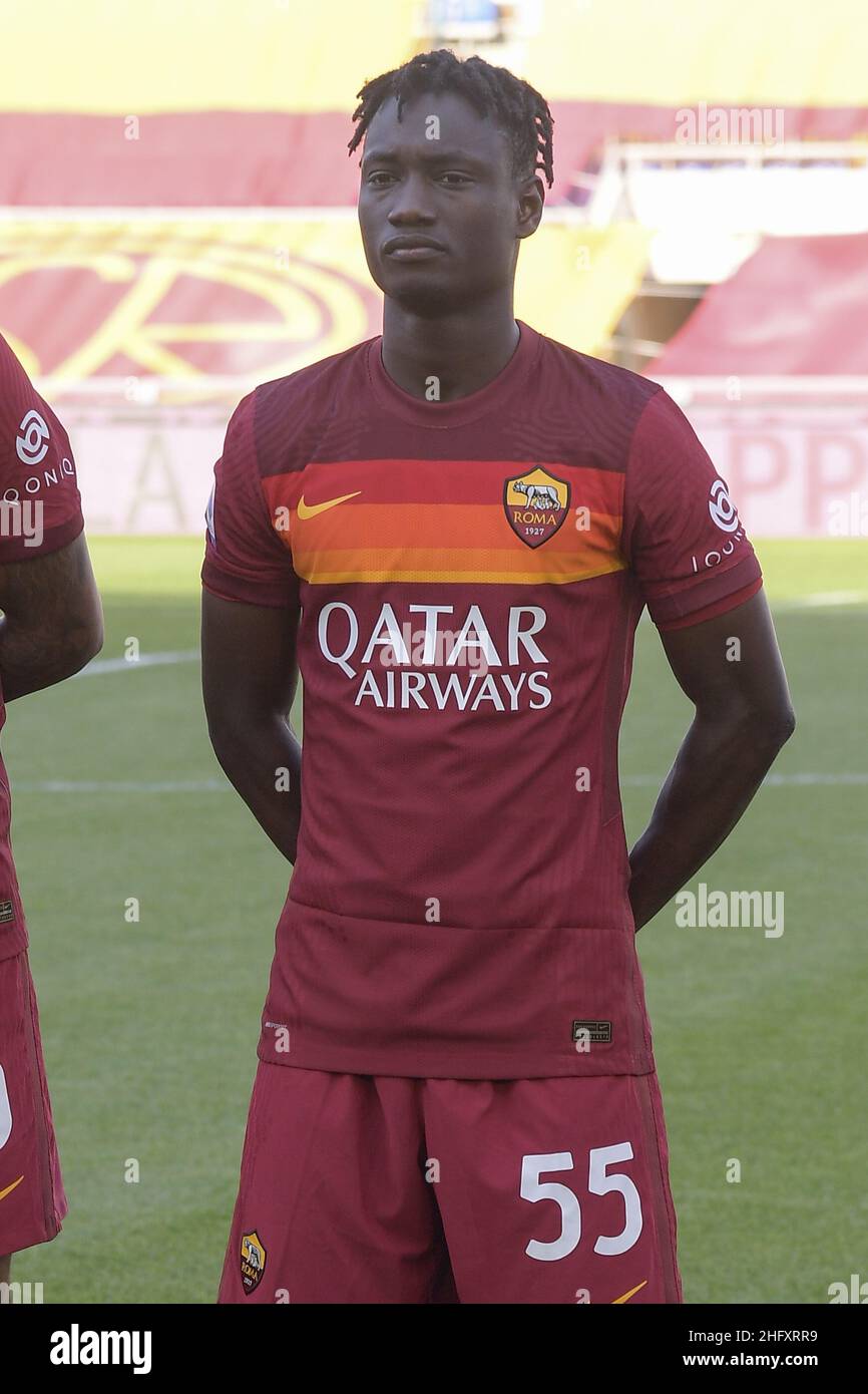 Luciano Rossi/ AS Roma/ LaPresse 09/05/2021 Rom (Italien) Sport Soccer Roma - Crotone Football Championship League A Tim 2020 2021 Olimpico Stadium of Rome im Bild: Ebrime Darboe Stockfoto