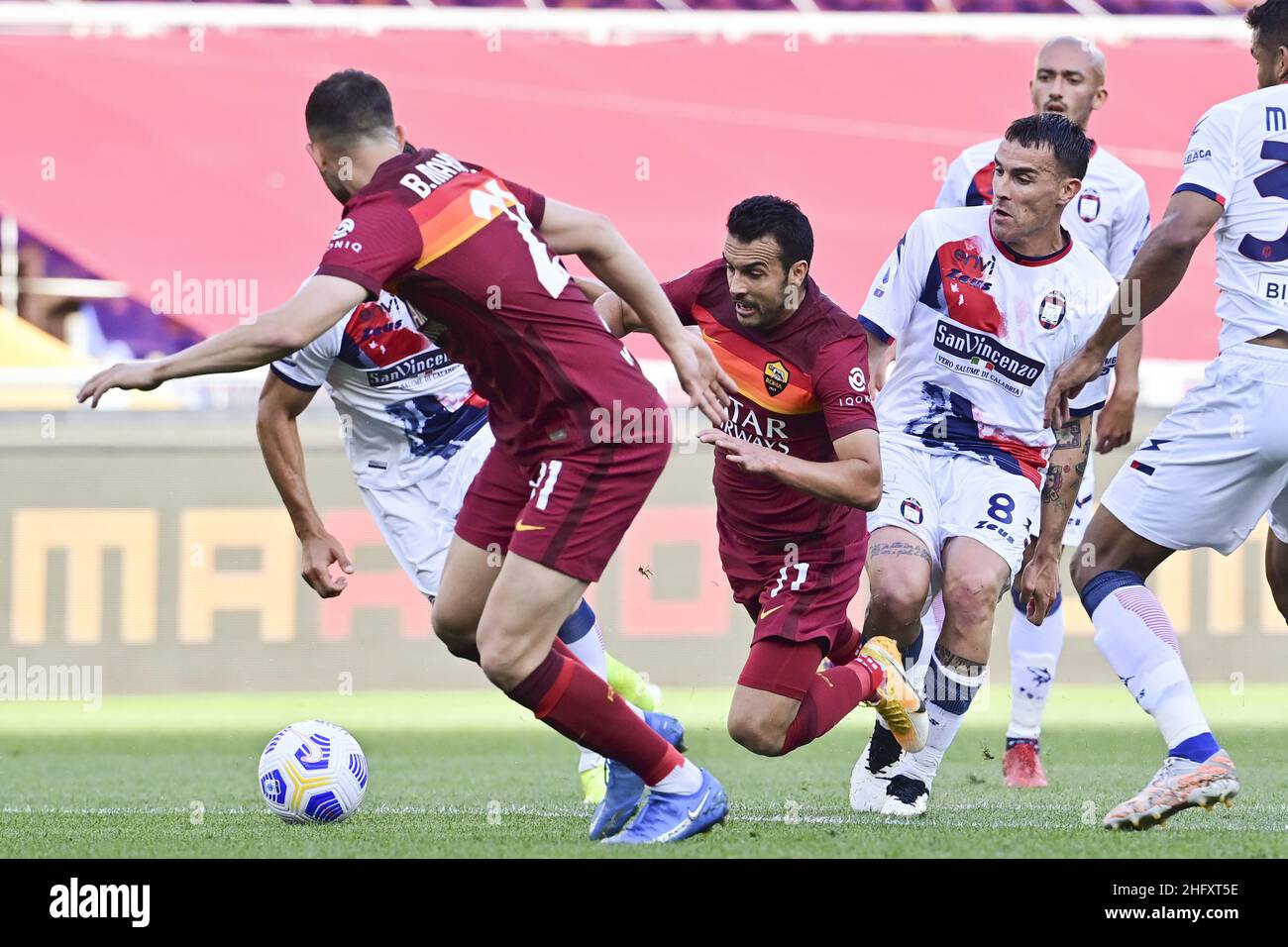 Luciano Rossi/ AS Roma/ LaPresse 09/05/2021 Rom (Italien) Sport Soccer Roma - Crotone Football Championship League A Tim 2020 2021 Olimpico Stadium of Rome im Bild: Pedro Stockfoto