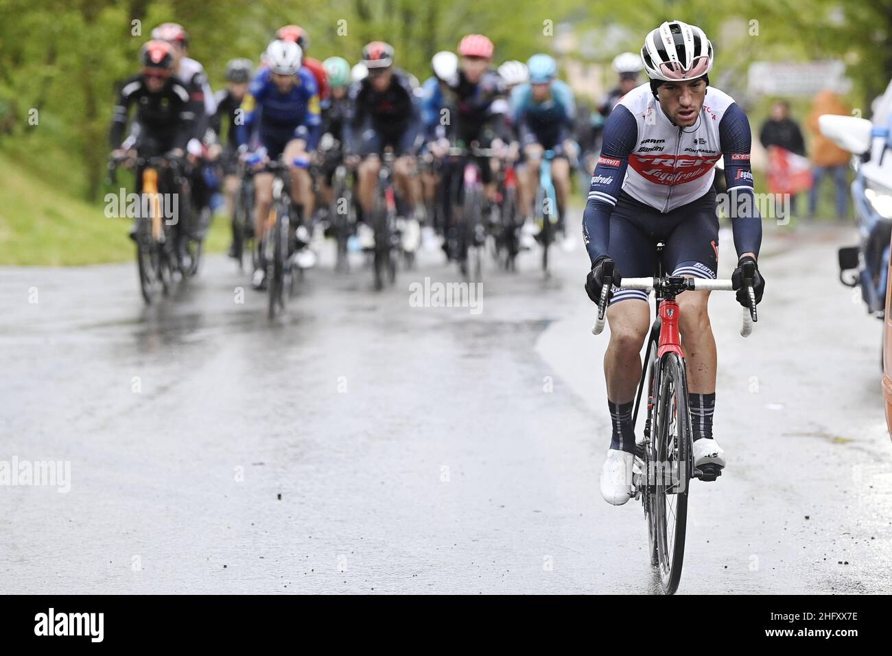 Fabio Ferrari/LaPresse 11. Mai 2021 Italien Sport Radfahren Giro d'Italia 2021 - Ausgabe 104th - Etappe 4 - von Piacenza nach Sestola im Bild: CICCONE Giulio (ITA) (TREK - SEGAFREDO) Stockfoto