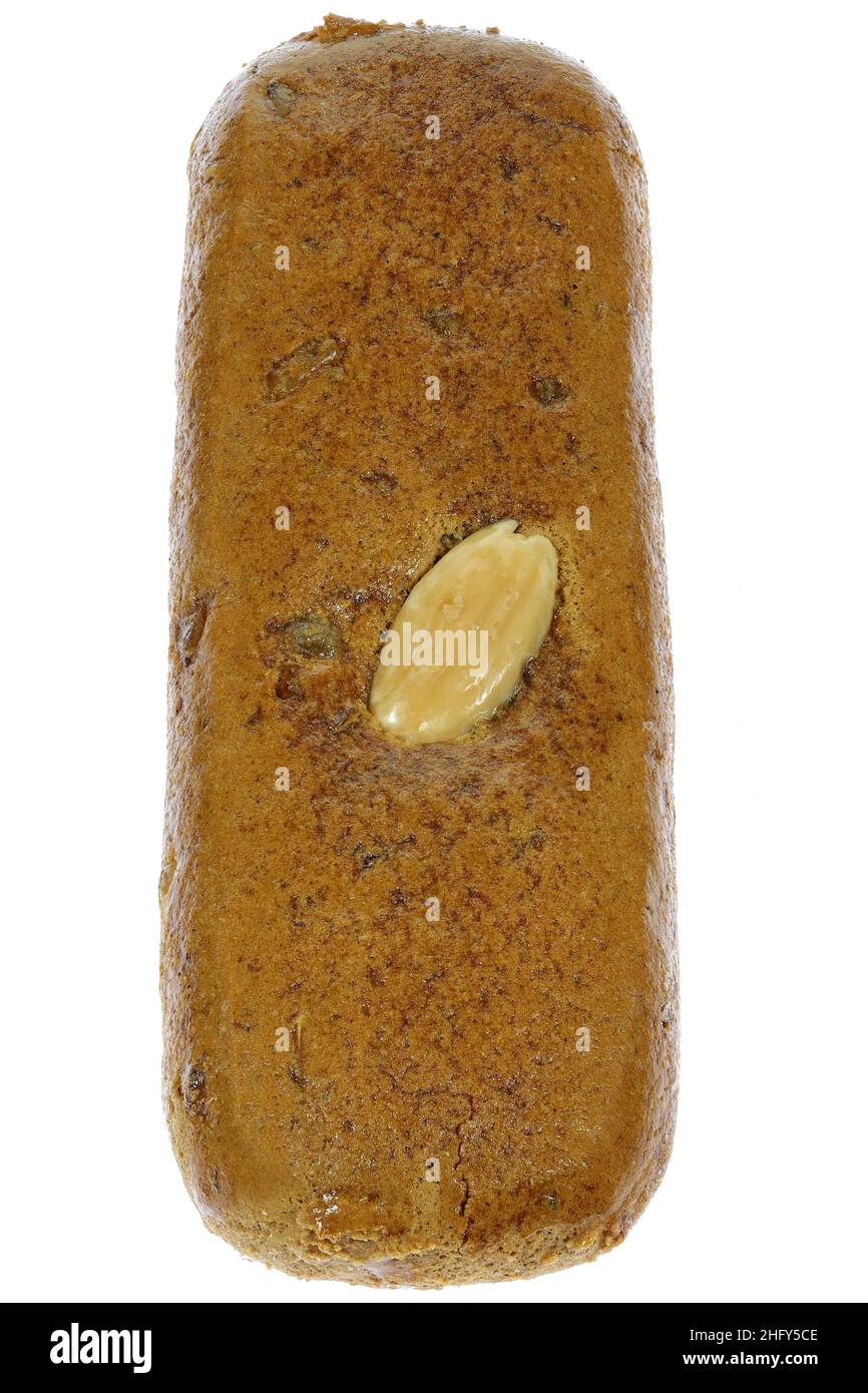 Aachener Printe isoliert auf weißem Hintergrund. Aachener Printen sind