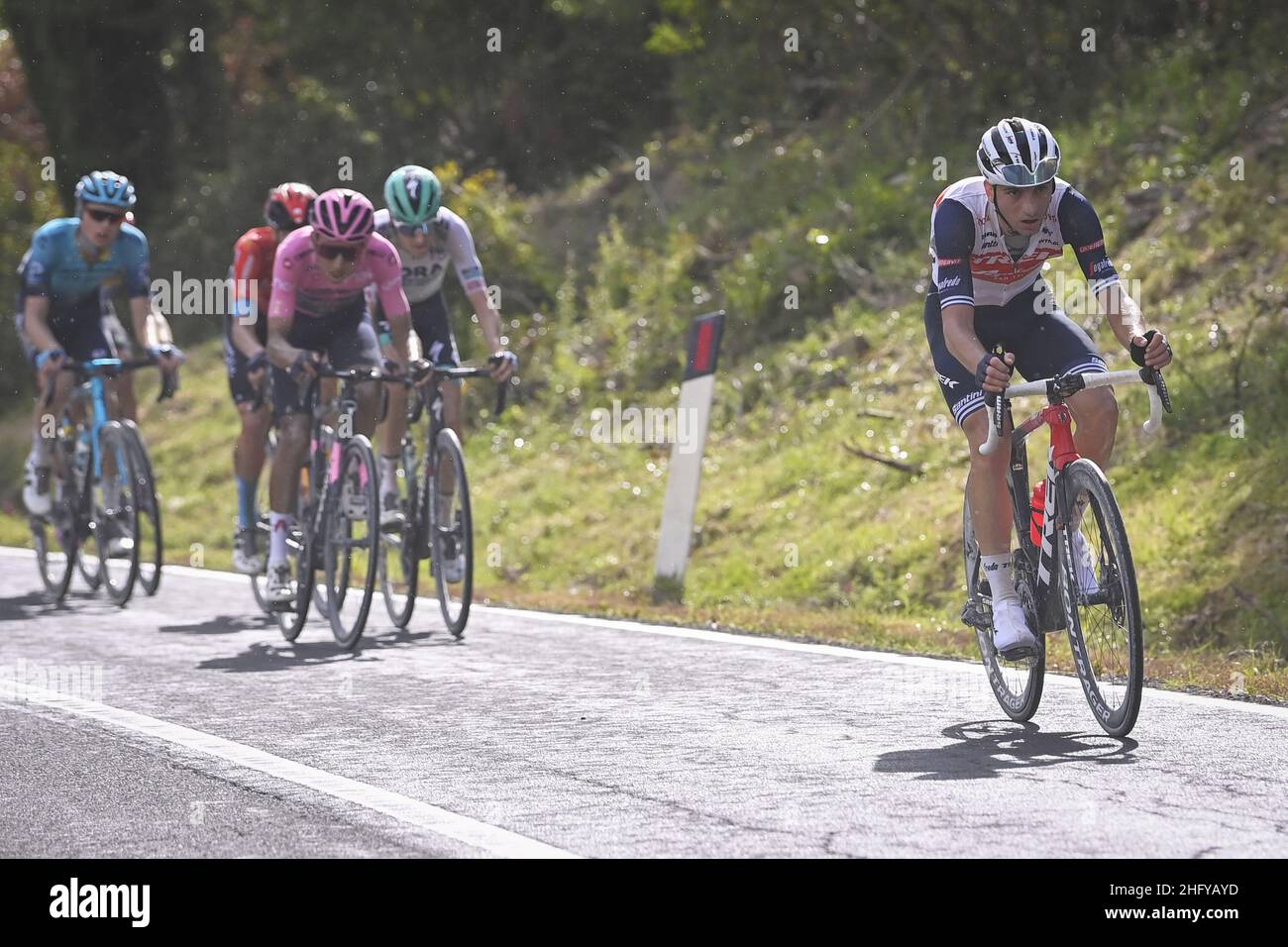 Fabio Ferrari/LaPresse 19. Mai 2021 Italien Sport Radfahren Giro d'Italia 2021 - Ausgabe 104th - Etappe 11 - von Perugia nach Montalcino im Bild: CICCONE Giulio (ITA) (TREK - SEGAFREDO) Stockfoto