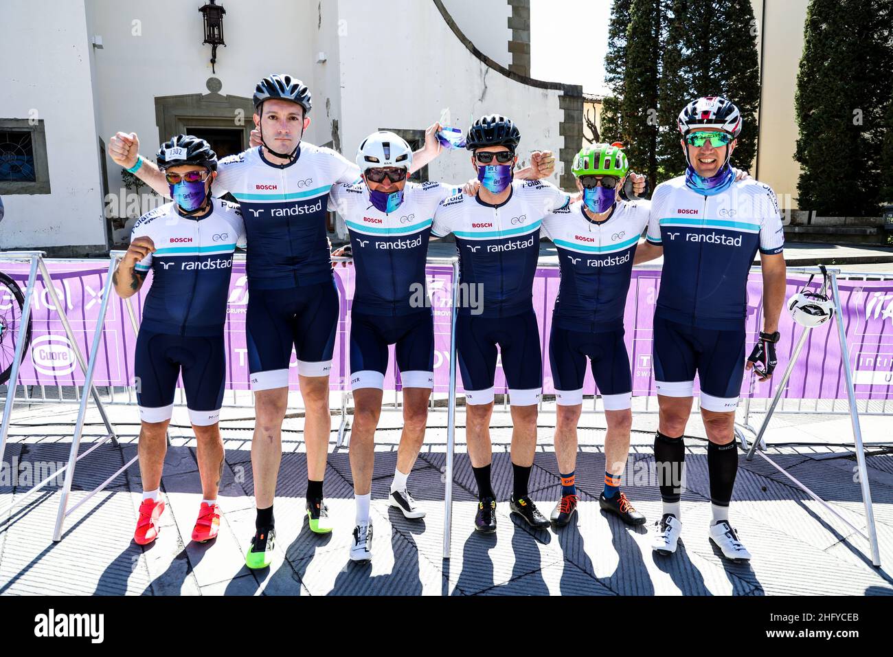 Foto LaPresse/Alessandro Garofalo 20 maggio 2021 Sport Cicismo Giro d'Italia 2021 – Giro E Nella foto: Tappa 12 da Pontassieve a Bagno di Romagna Foto LaPresse/Alessandro Garofalo 20. Mai 2021 Sport Cycling Giro d'Italia 2021 – Giro E im Bild: Etappe 12 von Pontassieve nach Bagno di Romagna Stockfoto