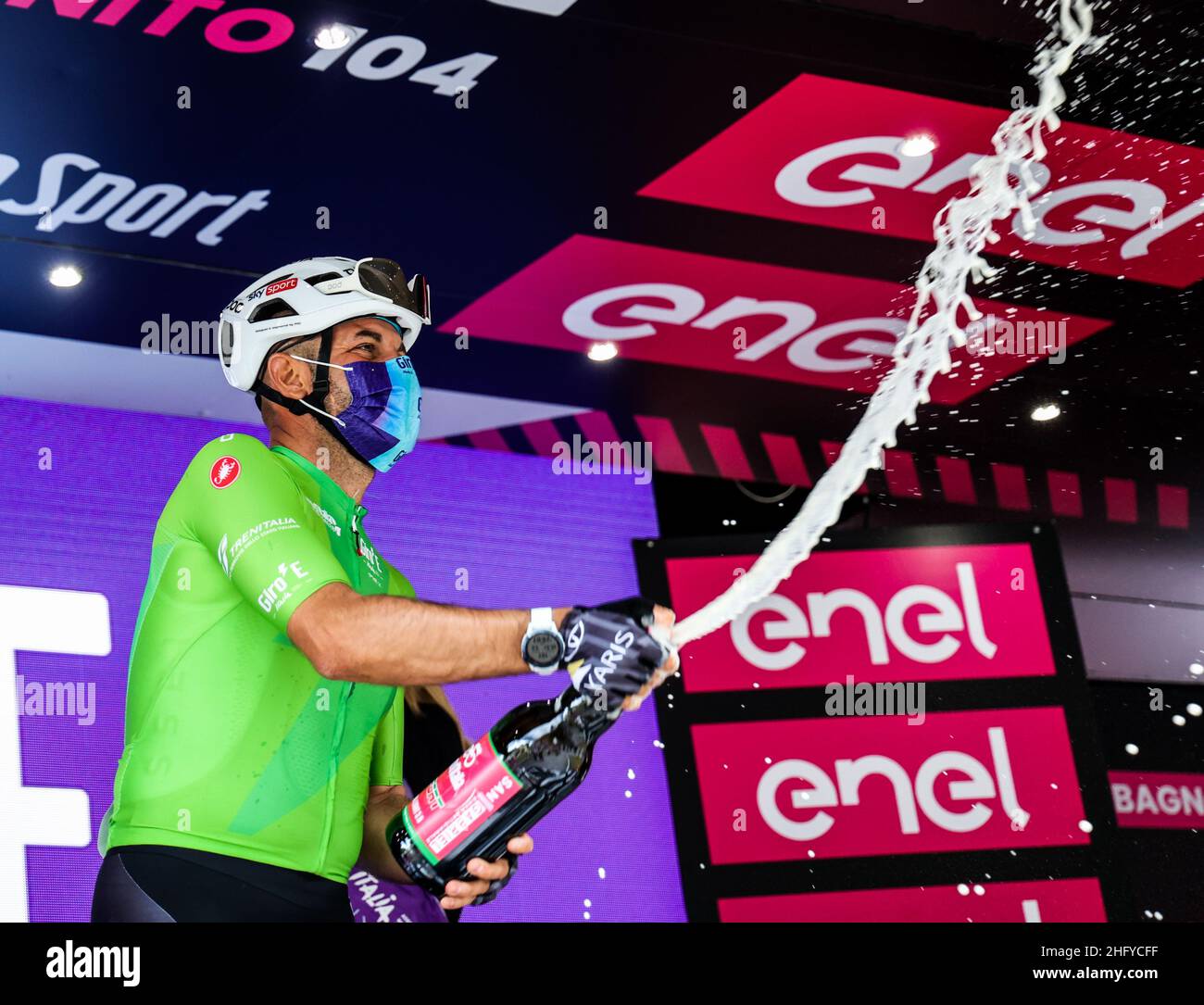 Foto LaPresse/Alessandro Garofalo 20 maggio 2021 Sport Cicismo Giro d'Italia 2021 – Giro E Nella foto: Tappa 12 da Pontassieve a Bagno di Romagna Foto LaPresse/Alessandro Garofalo 20. Mai 2021 Sport Cycling Giro d'Italia 2021 – Giro E im Bild: Etappe 12 von Pontassieve nach Bagno di Romagna Stockfoto