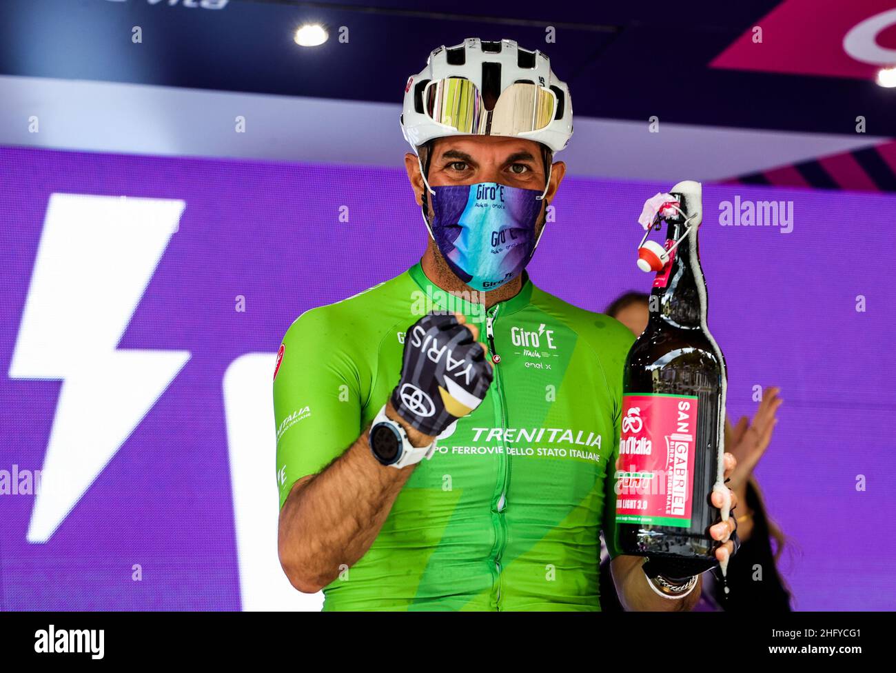 Foto LaPresse/Alessandro Garofalo 20 maggio 2021 Sport Cicismo Giro d'Italia 2021 – Giro E Nella foto: Tappa 12 da Pontassieve a Bagno di Romagna Foto LaPresse/Alessandro Garofalo 20. Mai 2021 Sport Cycling Giro d'Italia 2021 – Giro E im Bild: Etappe 12 von Pontassieve nach Bagno di Romagna Stockfoto