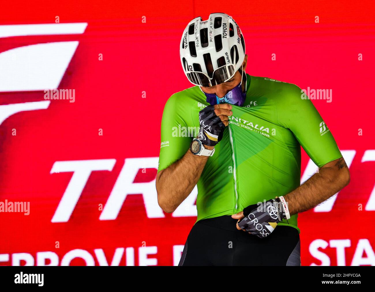 Foto LaPresse/Alessandro Garofalo 20 maggio 2021 Sport Cicismo Giro d'Italia 2021 – Giro E Nella foto: Tappa 12 da Pontassieve a Bagno di Romagna Foto LaPresse/Alessandro Garofalo 20. Mai 2021 Sport Cycling Giro d'Italia 2021 – Giro E im Bild: Etappe 12 von Pontassieve nach Bagno di Romagna Stockfoto