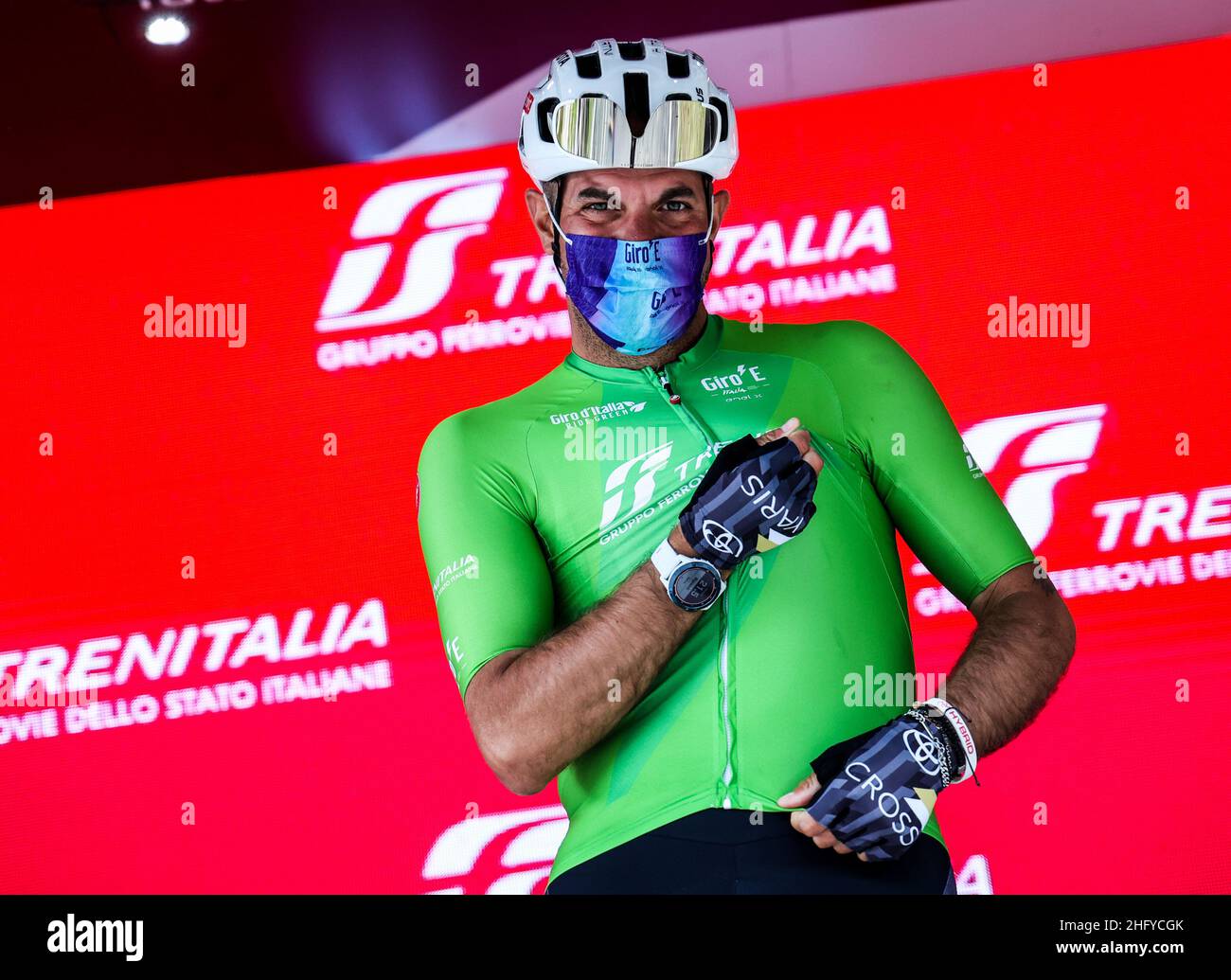 Foto LaPresse/Alessandro Garofalo 20 maggio 2021 Sport Cicismo Giro d'Italia 2021 – Giro E Nella foto: Tappa 12 da Pontassieve a Bagno di Romagna Foto LaPresse/Alessandro Garofalo 20. Mai 2021 Sport Cycling Giro d'Italia 2021 – Giro E im Bild: Etappe 12 von Pontassieve nach Bagno di Romagna Stockfoto