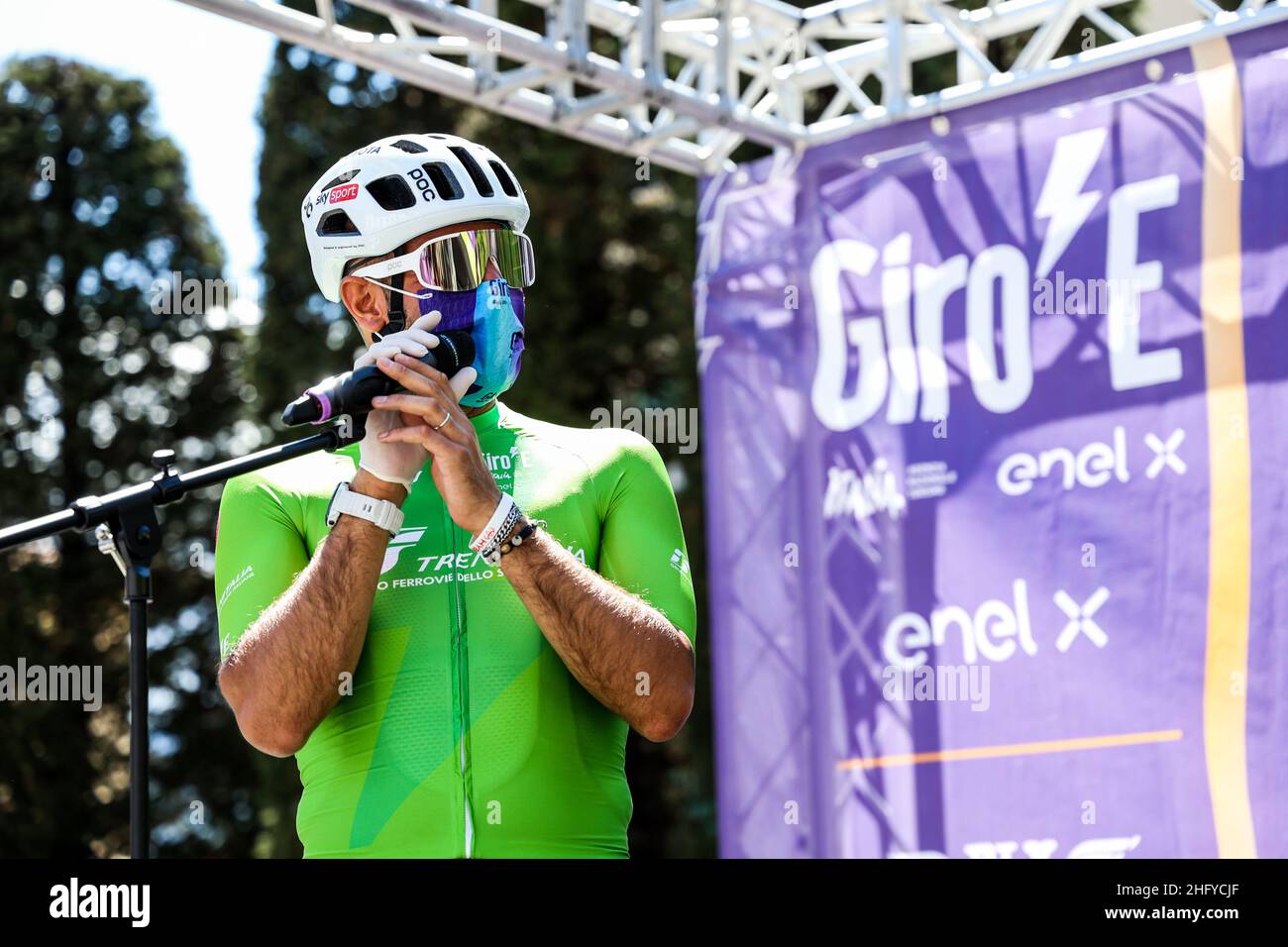 Foto LaPresse/Alessandro Garofalo 20 maggio 2021 Sport Cicismo Giro d'Italia 2021 – Giro E Nella foto: Tappa 12 da Pontassieve a Bagno di Romagna Foto LaPresse/Alessandro Garofalo 20. Mai 2021 Sport Cycling Giro d'Italia 2021 – Giro E im Bild: Etappe 12 von Pontassieve nach Bagno di Romagna Stockfoto