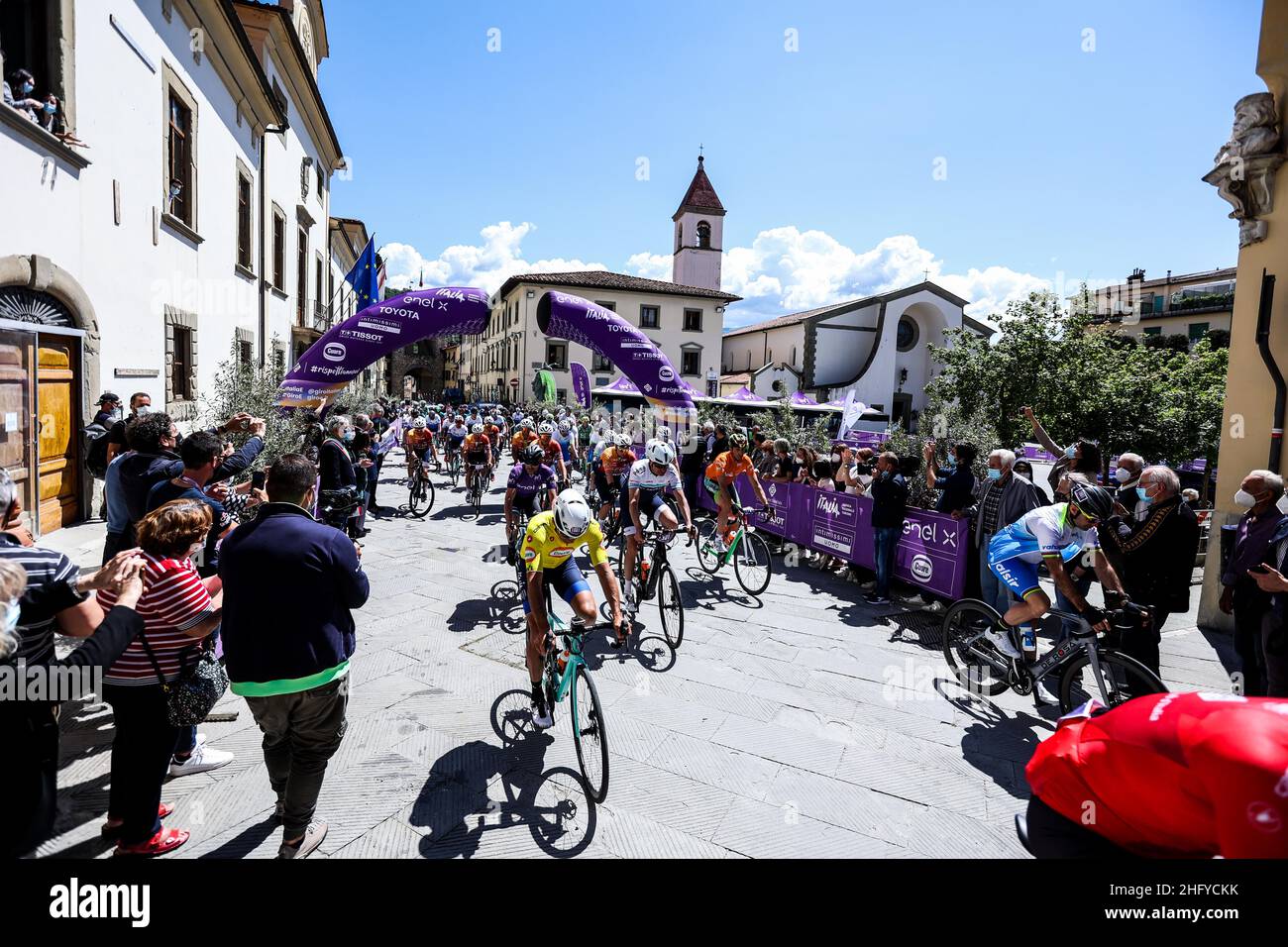 Foto LaPresse/Alessandro Garofalo 20 maggio 2021 Sport Cicismo Giro d'Italia 2021 – Giro E Nella foto: Tappa 12 da Pontassieve a Bagno di Romagna Foto LaPresse/Alessandro Garofalo 20. Mai 2021 Sport Cycling Giro d'Italia 2021 – Giro E im Bild: Etappe 12 von Pontassieve nach Bagno di Romagna Stockfoto