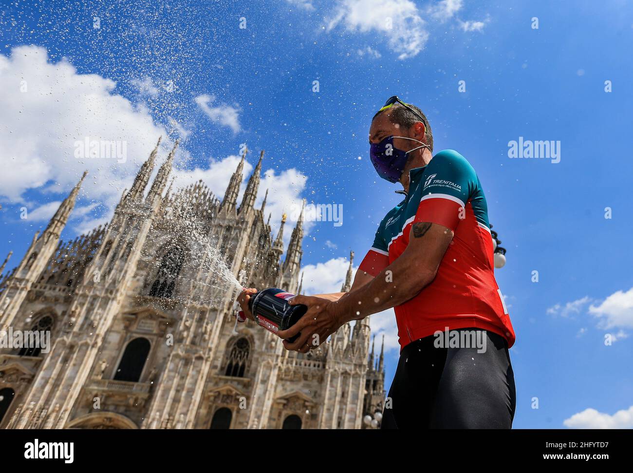 Foto LaPresse/Alessandro Garofalo 30 maggio 2021 Sport Cicismo Giro d'Italia 2021 – Giro E - Nella foto: Tappa 21 Sesto San Giovanni - Milano Foto LaPresse/Alessandro Garofalo 30. Mai 2021 Sport Cycling Giro d'Italia 2021 – Giro E - im Bild: 21. Etappe Sesto San Giovanni - Mailand Stockfoto