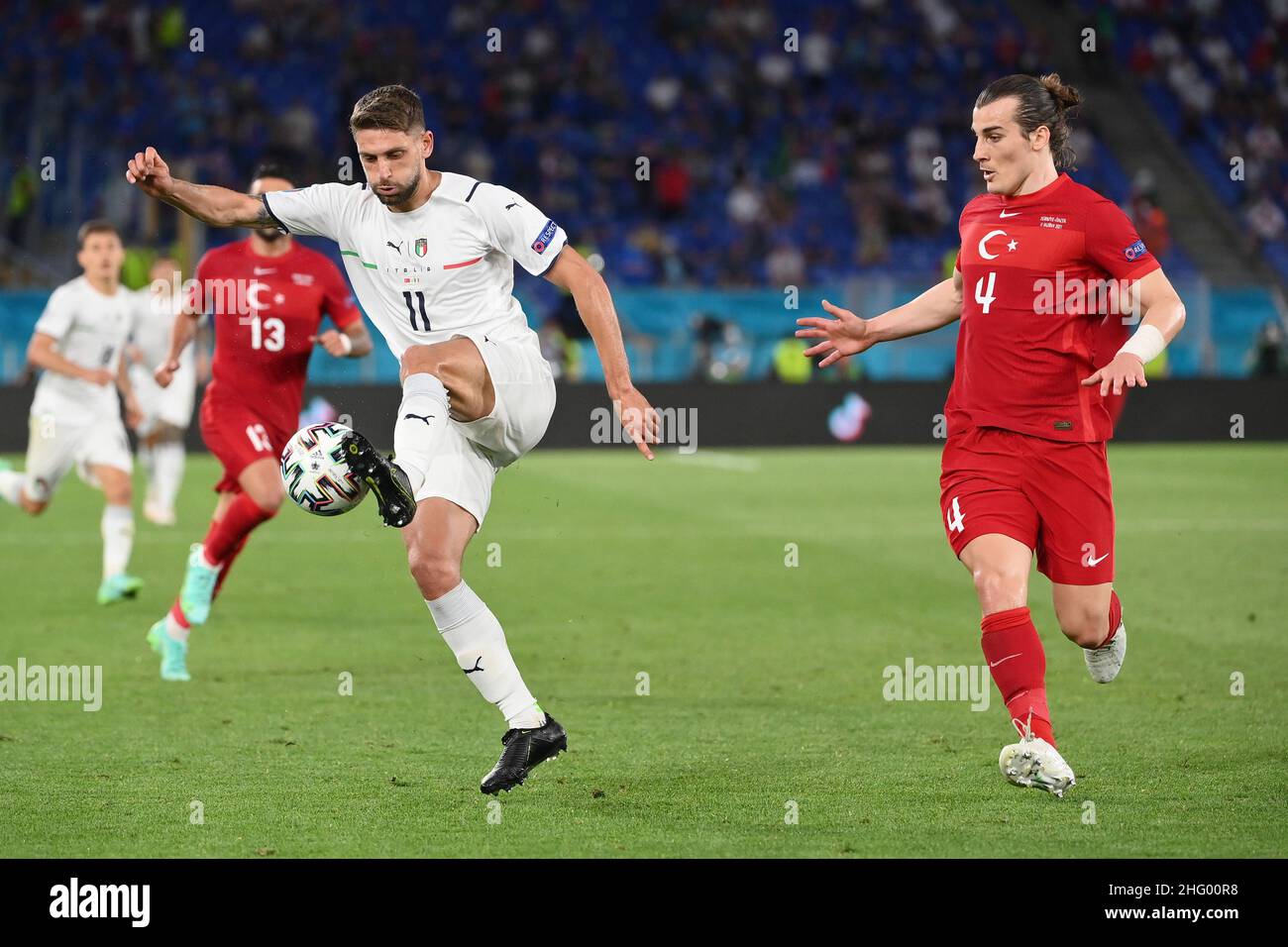 Foto Alfredo Falcone - LaPresse11/06/2021 Roma ( Italia)Sport CalcioTurchia - ItalienCampionato Europeo di Calcio - Stadio Olimpico di RomaNella foto:berardiPhoto Alfredo Falcone - LaPresse11/06/2021 Roma (Italien)Sport SoccerTurchia - ItalienFußball-Europameisterschaft - Olimpico Stadion von Romain das Bild:berardi Stockfoto