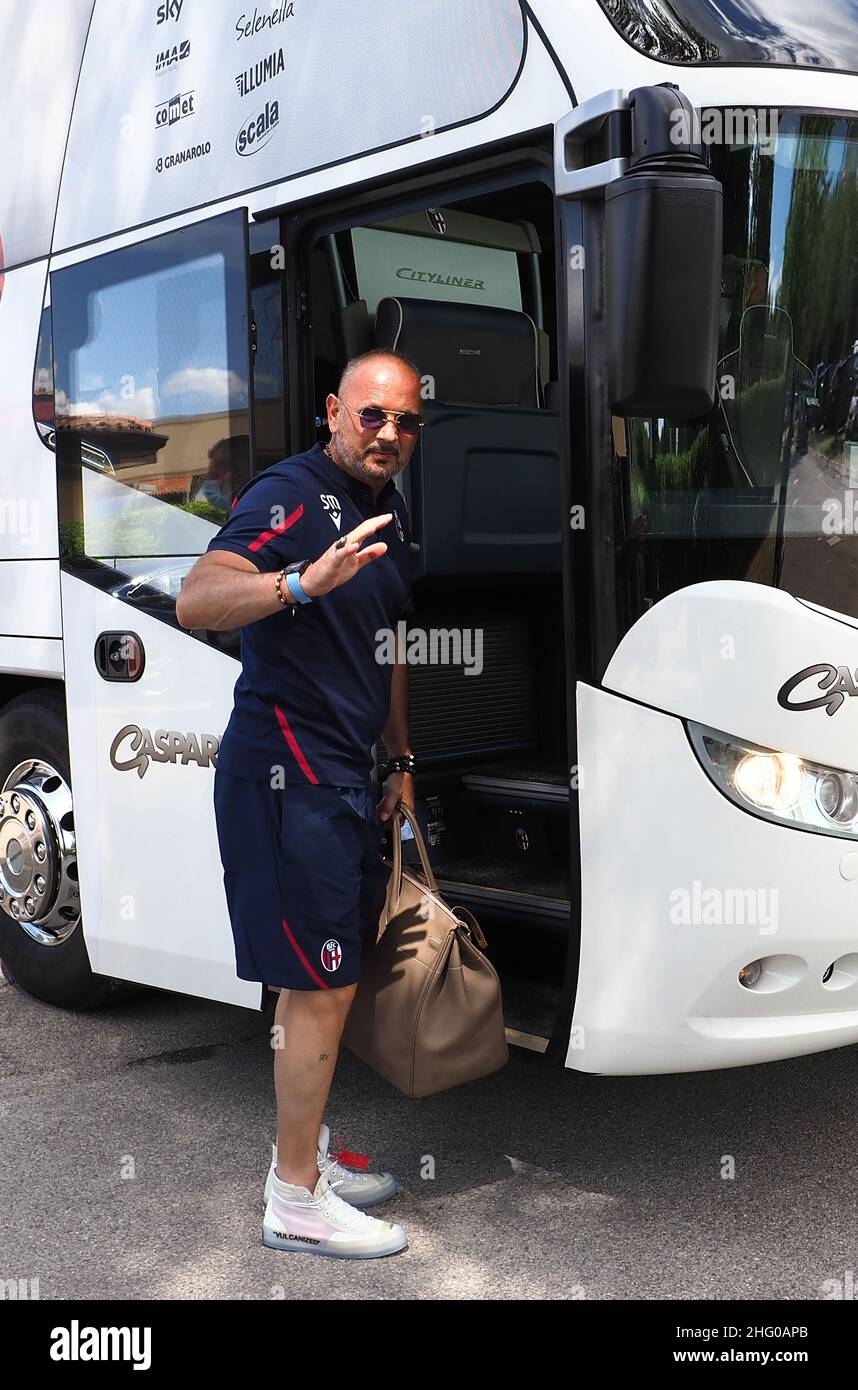 Michele Nucci/LaPresse 14. Juli 2021 - Bologna, ItalienSport SoccerSerie A, Ausscheiden des Bologna-Teams zum Sommerretreat in Pinzolo im Bild: Sinisa Mihajlovic Stockfoto