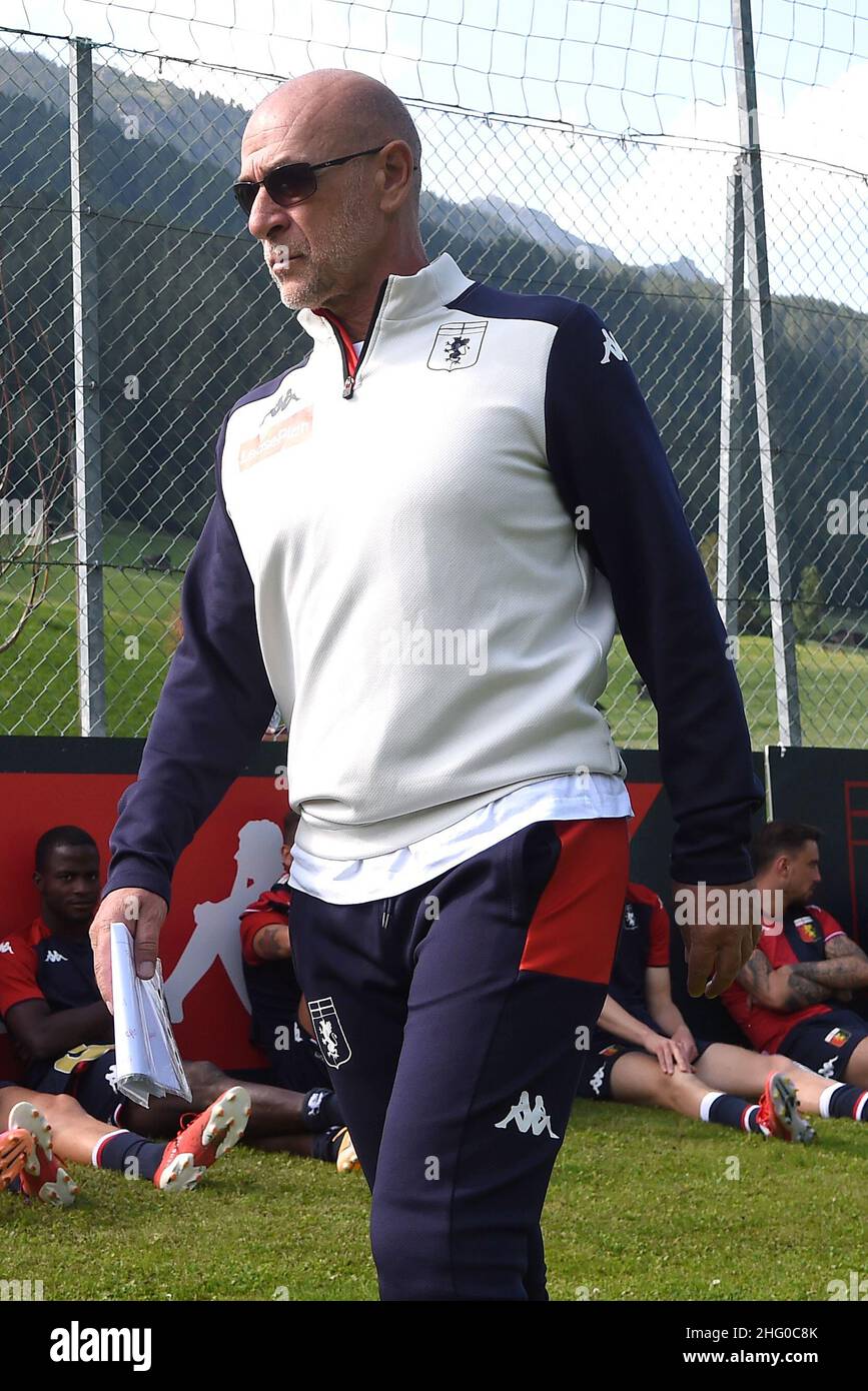 Foto LaPresse - Tano Pecoraro 21 07 2020 Neustift - (Italia) Sport Calcio Innsbruck Wacker vs Genoa amichevole nella foto: Ballardini Foto LaPresse - Tano Pecoraro 21. Juli 2021 Neustift - (Italien) Sport Soccer Innsbruck Wacker vs Genoa Friendly Match im Bild: Ballardini Stockfoto