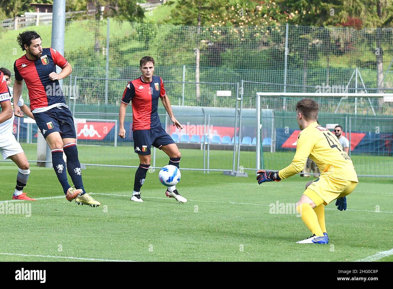 Foto LaPresse - Tano Pecoraro 21 07 2020 Neustift - (Italia) Sport Calcio Innsbruck Wacker vs Genoa amichevole nella foto: Astro Foto LaPresse - Tano Pecoraro 21. Juli 2021 Neustift - (Italien) Sport Soccer Innsbruck Wacker vs Genoa Friendly Match im Bild: Astro Stockfoto