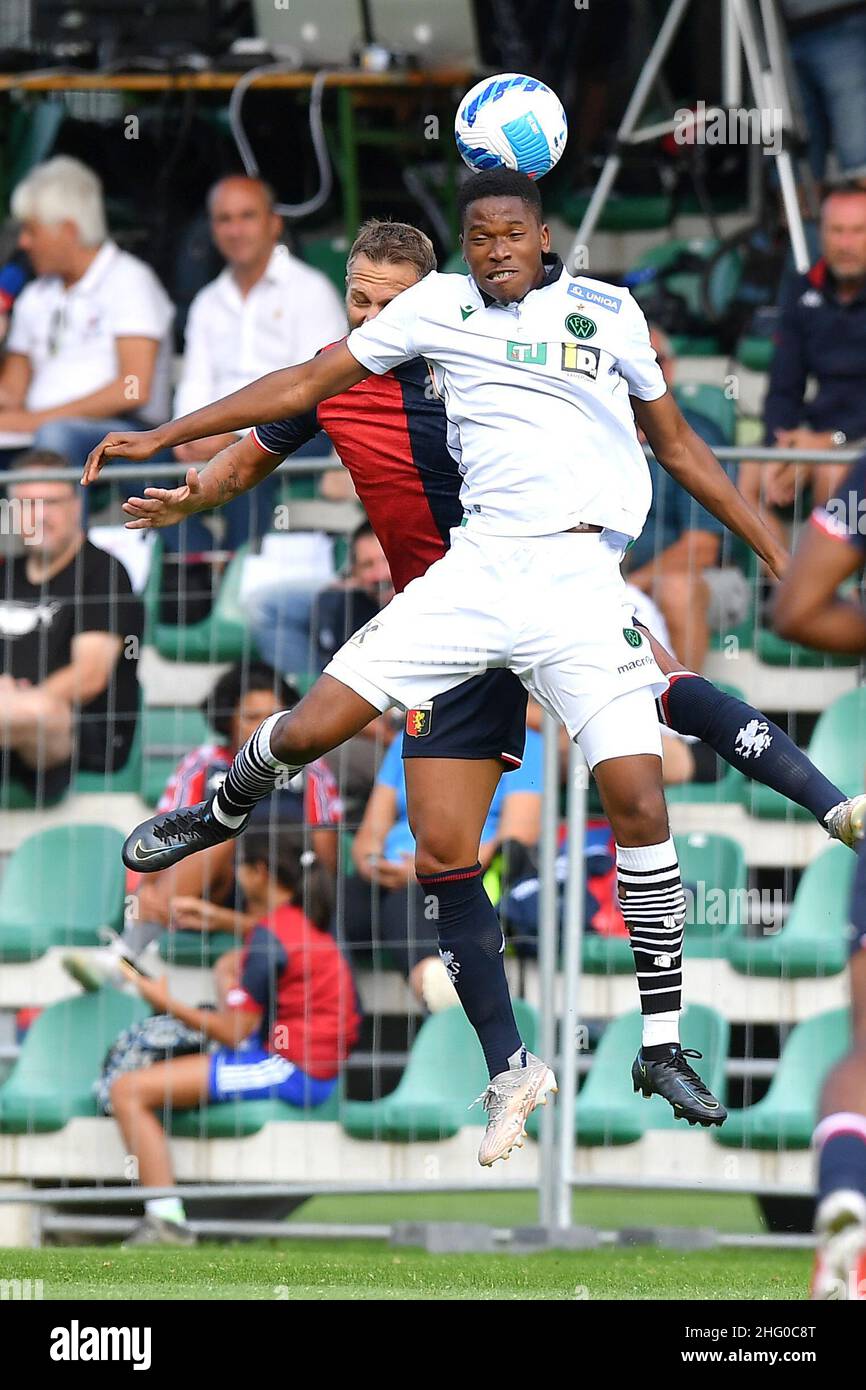 Foto LaPresse - Tano Pecoraro 21 07 2020 Neustift - (Italia) Sport Calcio Innsbruck Wacker vs Genoa amichevole nella foto: criscito Foto LaPresse - Tano Pecoraro 21. Juli 2021 Neustift - (Italien) Sport Soccer Innsbruck Wacker vs Genoa Friendly Match im Bild: criscito Stockfoto