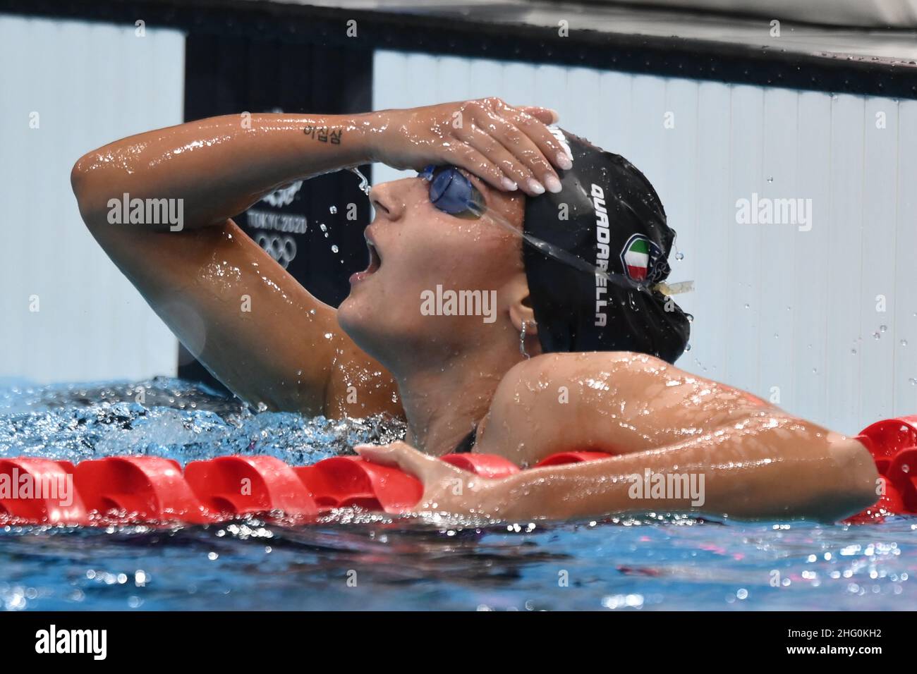 Gian Mattia D'Alberto / LaPresse 31. Juli 2021 Tokio Olympische Spiele 2020 Schwimmen im Bild: Simona Quadarella ITA, 800 fs Bronzemedaille Stockfoto