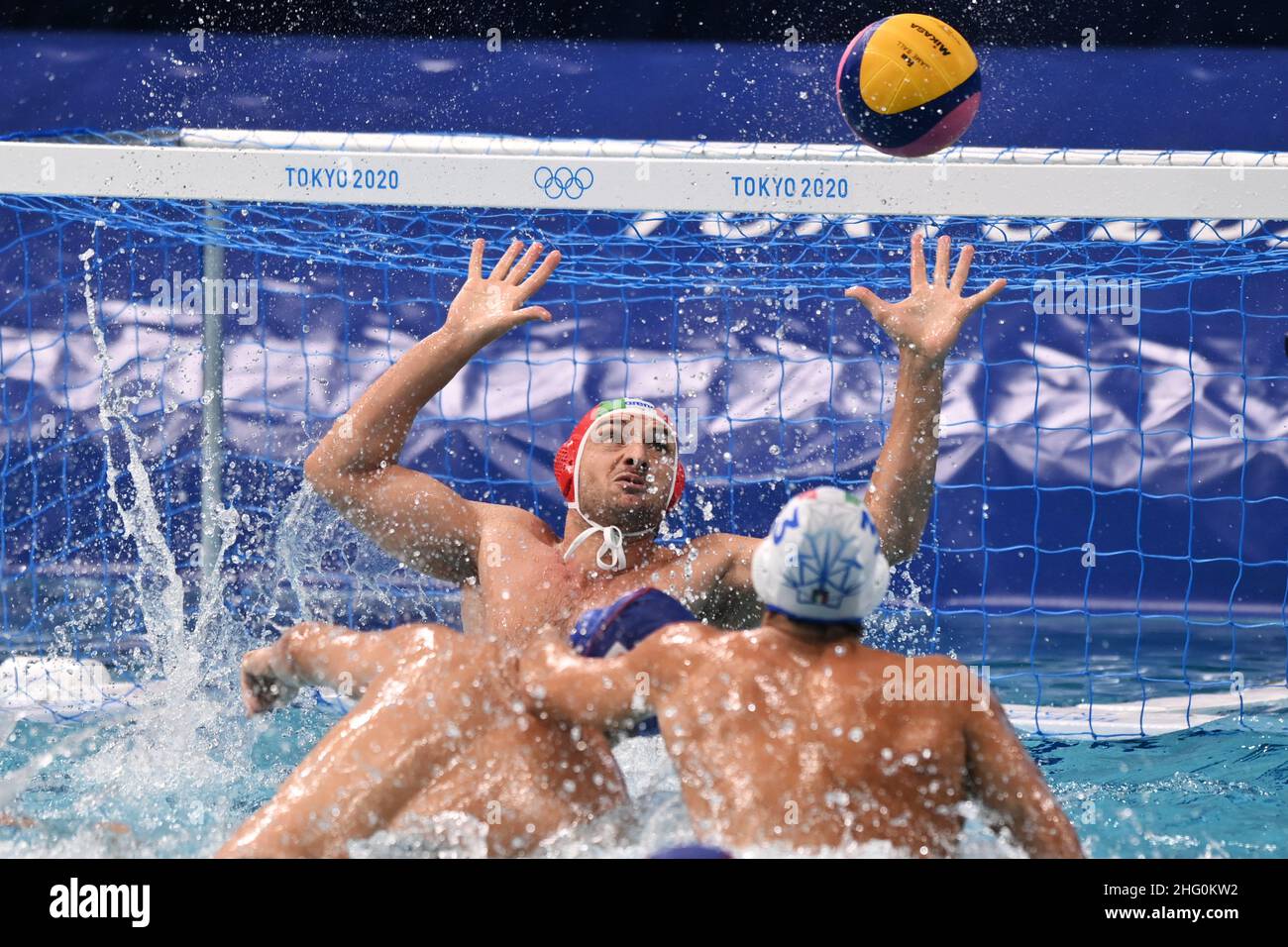 Gian Mattia D'Alberto / LaPresse 31. Juli 2021 Tokyo Tokyo Olympische Spiele 2020 Wasserball Italien-Japan im Bild: Del LUNGO Marco Stockfoto