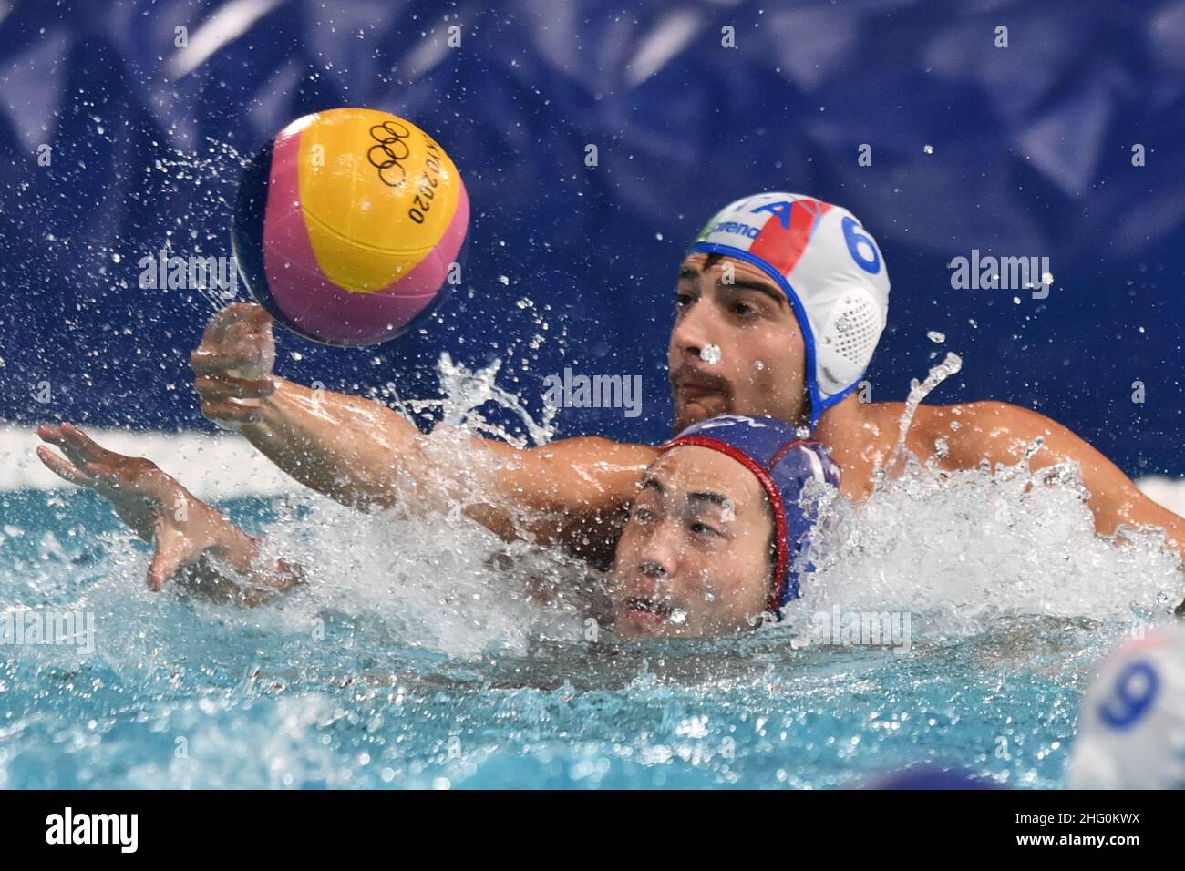 Gian Mattia D'Alberto / LaPresse 31. Juli 2021 Tokyo Tokyo Olympische Spiele 2020 Wasserball Italien-Japan im Bild: VELOTTO Alessandro Stockfoto