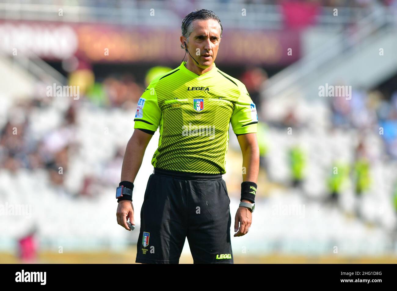 Claudio Grassi/LaPresse 12. September 2021 - Turin, Italien Sport, Fußball Torino FC vs US Salernitana 1919 - Italienische Serie A Fußballmeisterschaft 2021/2022 - Olimpico Grande Torino Stadium. Auf dem Foto: Gianluca Aureliano di Bologna Stockfoto