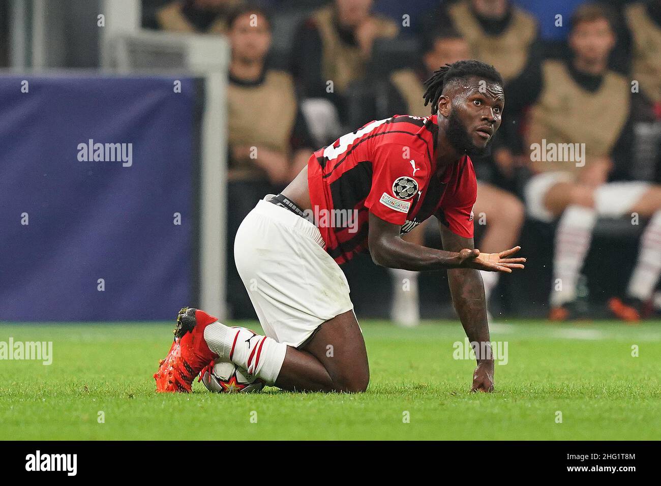 Spada/LaPresse 28. September 2021 - Mailand ,Italien Sport, Fußball Mailand vs Atletico Madrid - Champions League 2021/2022 auf dem Foto : Franck Jessie Stockfoto