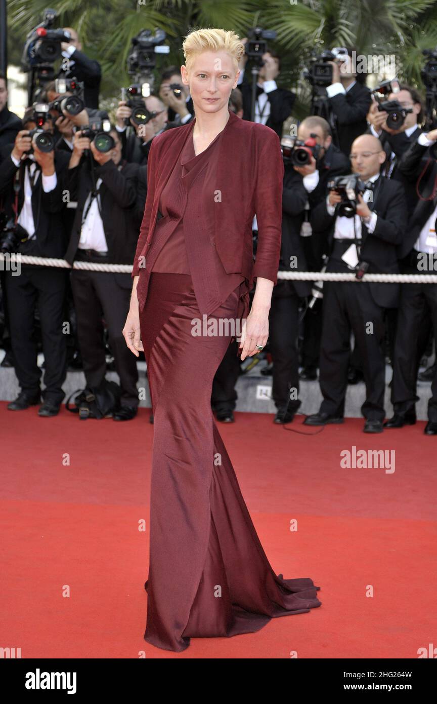 Tilda Swinton bei der Vorführung des Animationsfilms 'up' bei der Eröffnung der Filmfestspiele von Cannes 62nd im Palais des Festivals in Cannes, Frankreich Stockfoto