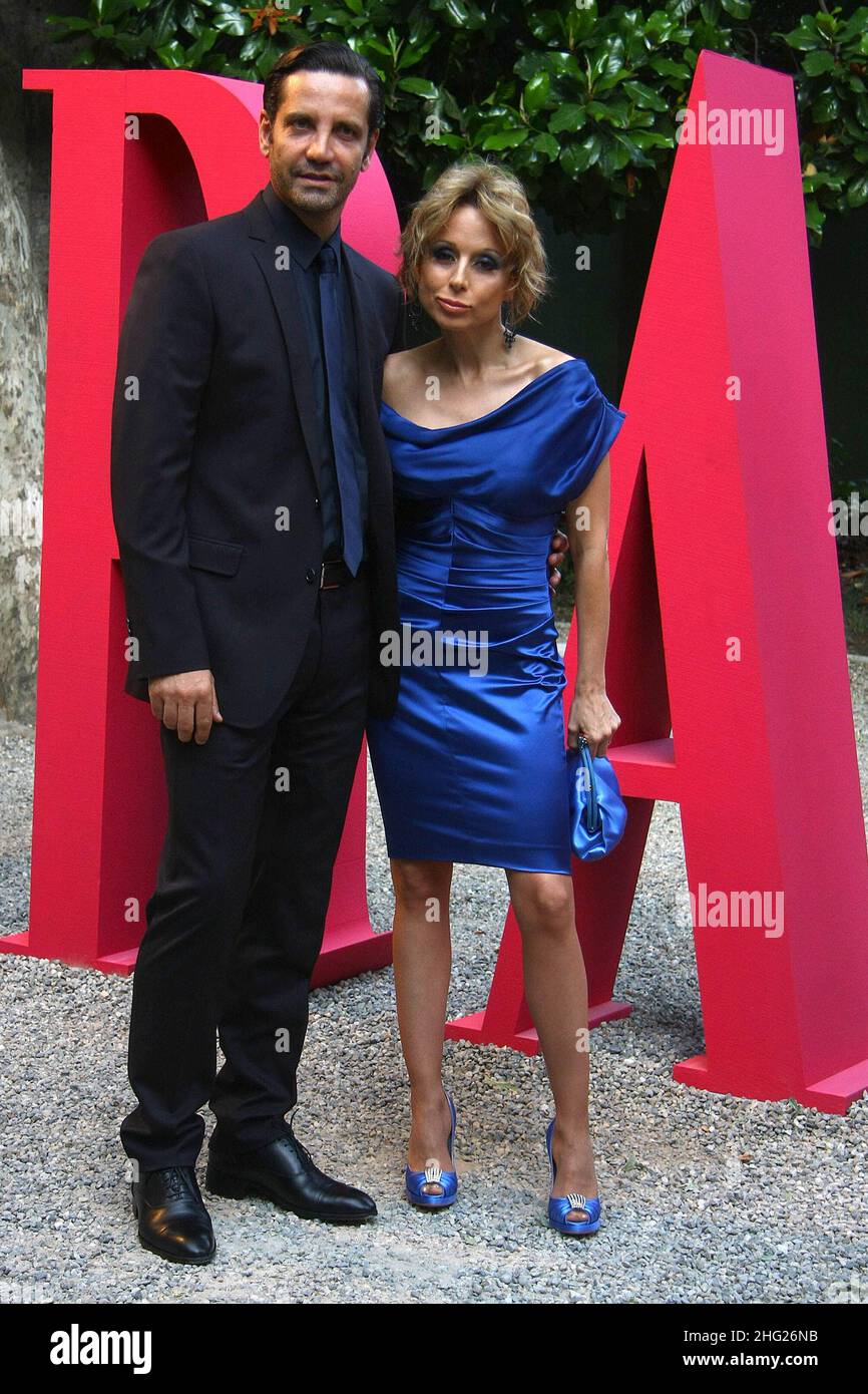 Maurizio Vanadia und Marina Berlusconi bei einer Party für das Magazin Grazia in der Villa Necchi Campiglio, Mailand Stockfoto