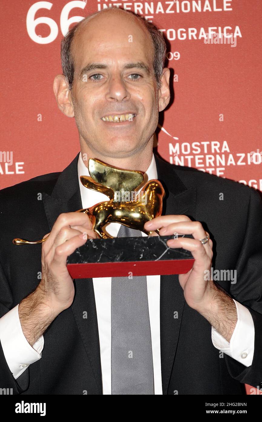 Samuel Maoz nahm an der Abschlussfeier im Palazzo del Casino während des Filmfestivals 66th in Venedig am 12. September 2009 in Venedig, Italien, Teil. Stockfoto