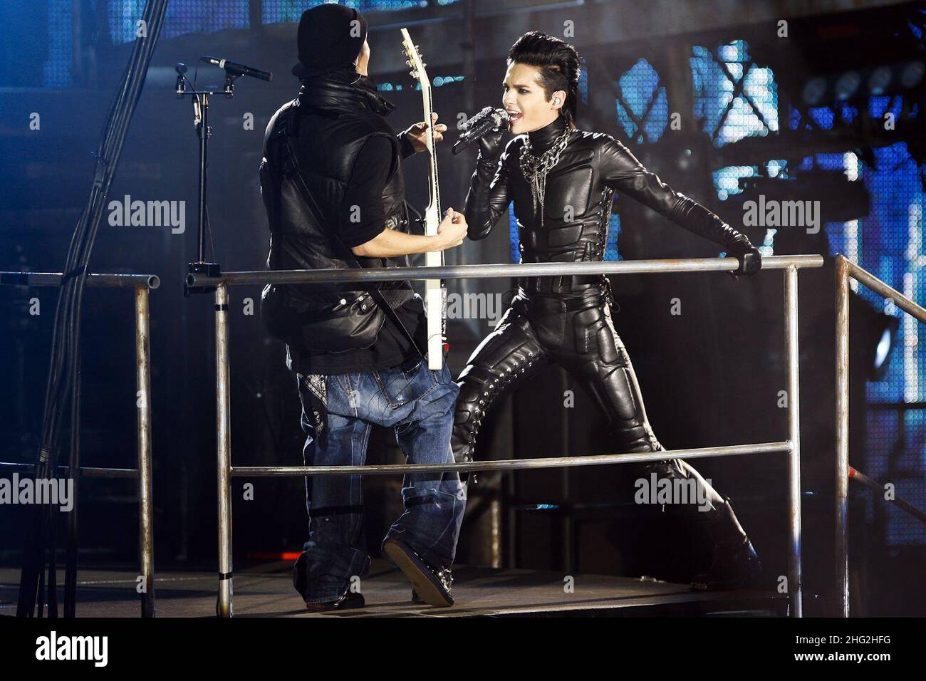 Tokio Hotel treten während der „Welcome to Humanoid City“-Tour, Padova Italien, auf. Stockfoto