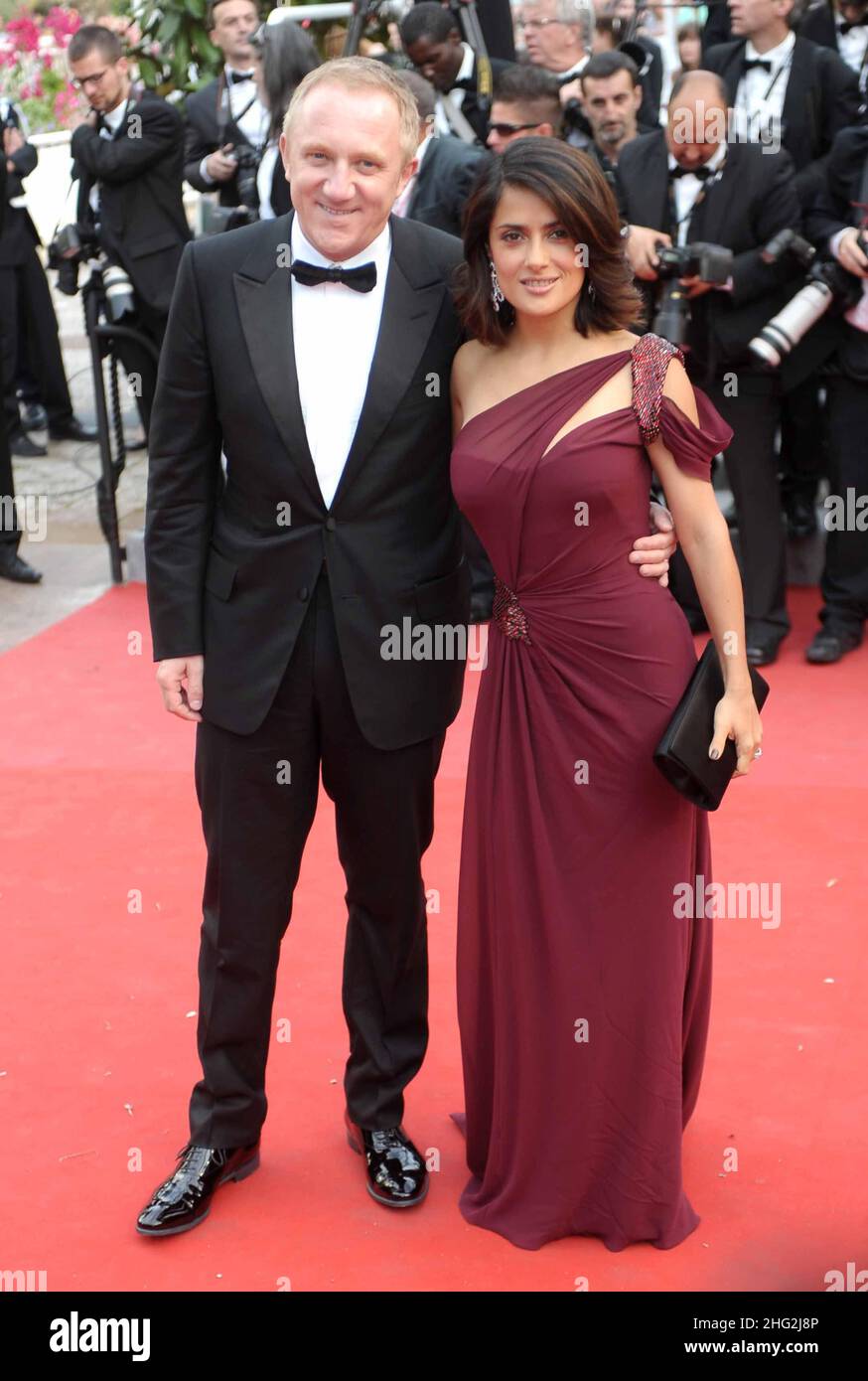 Salma Robi Francois-Henri Pinault und Salma Hayek kommen zur offiziellen Robin ...