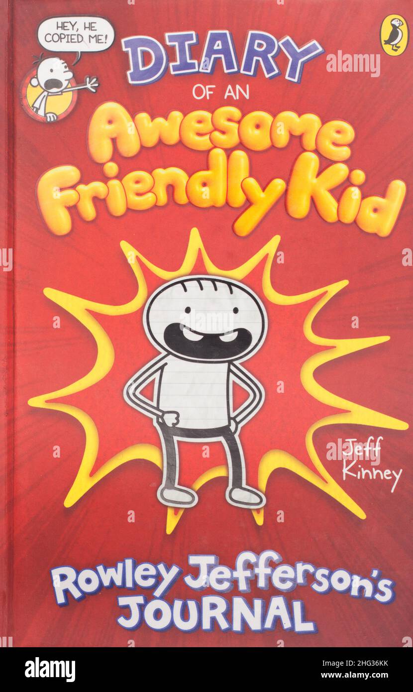 Das Buch, Diary of an Awesome Friendly Kid Rowley Jeffereson's Journal von Jeff Kinney Stockfoto