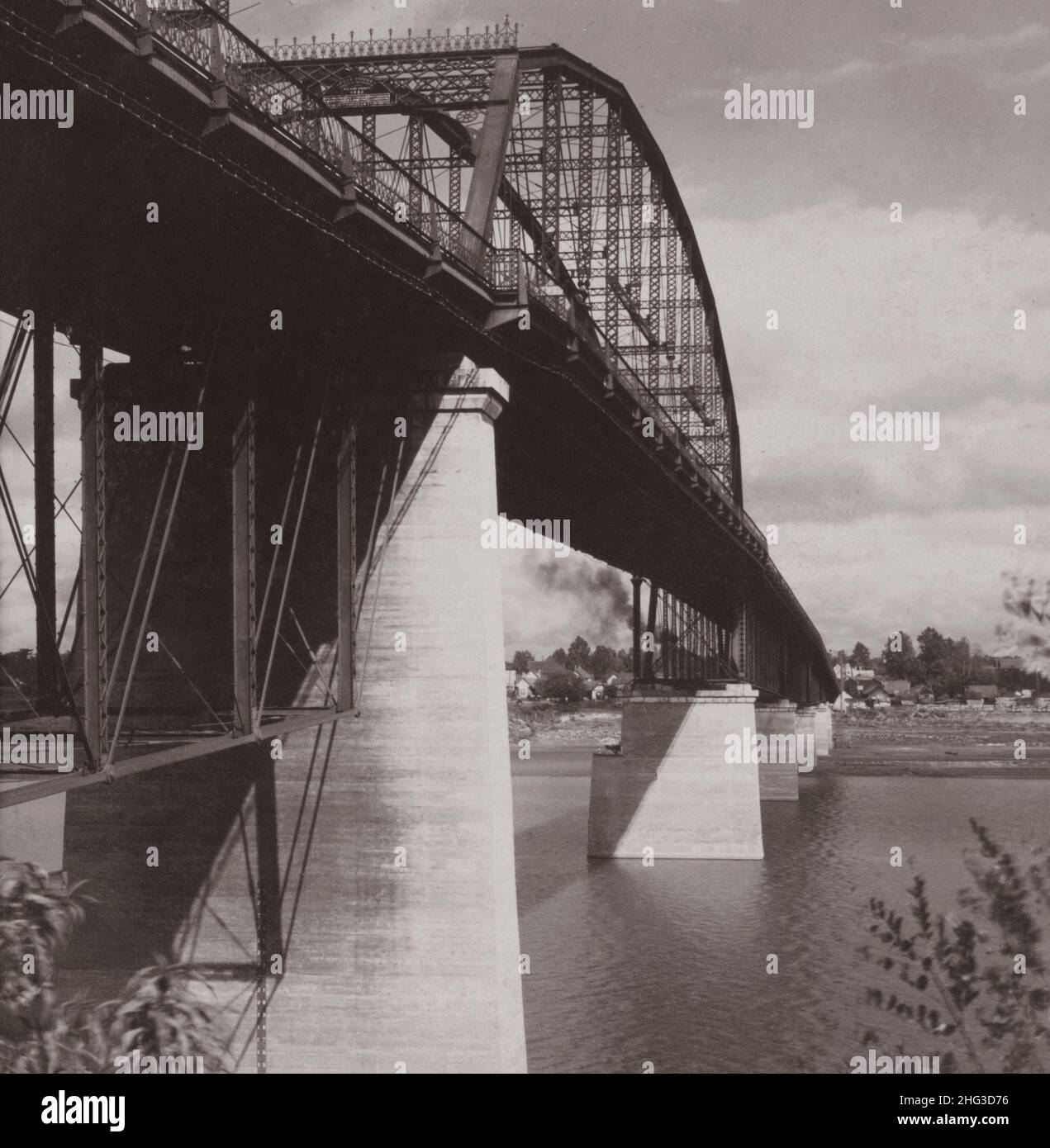 Vintage-Foto der Königin der Brücken, Little Rock, Arkansas. USA. 1900 Stockfoto