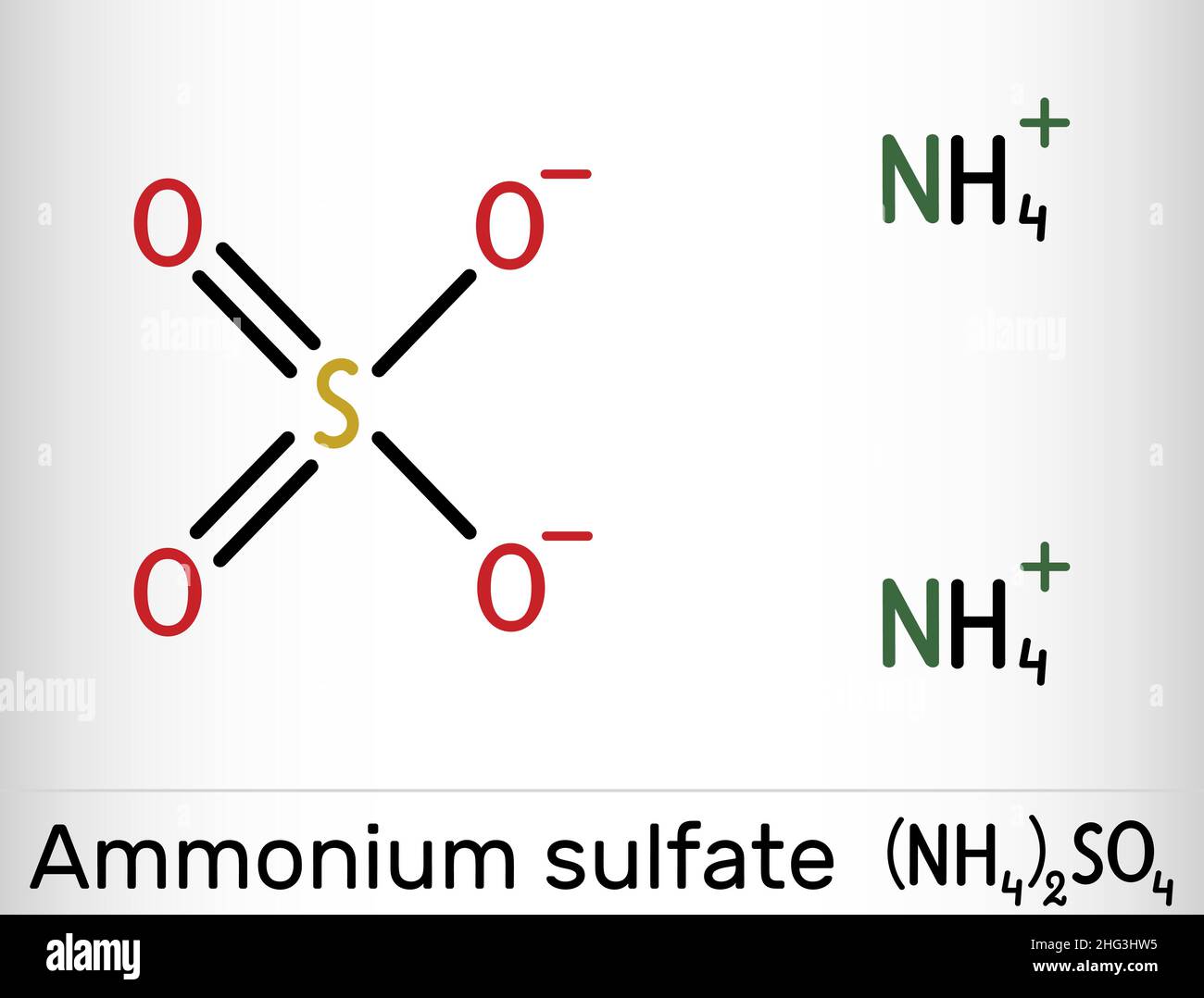 Ammoniumsulfat, AmmoniumsulfatMolekül. Es handelt sich um