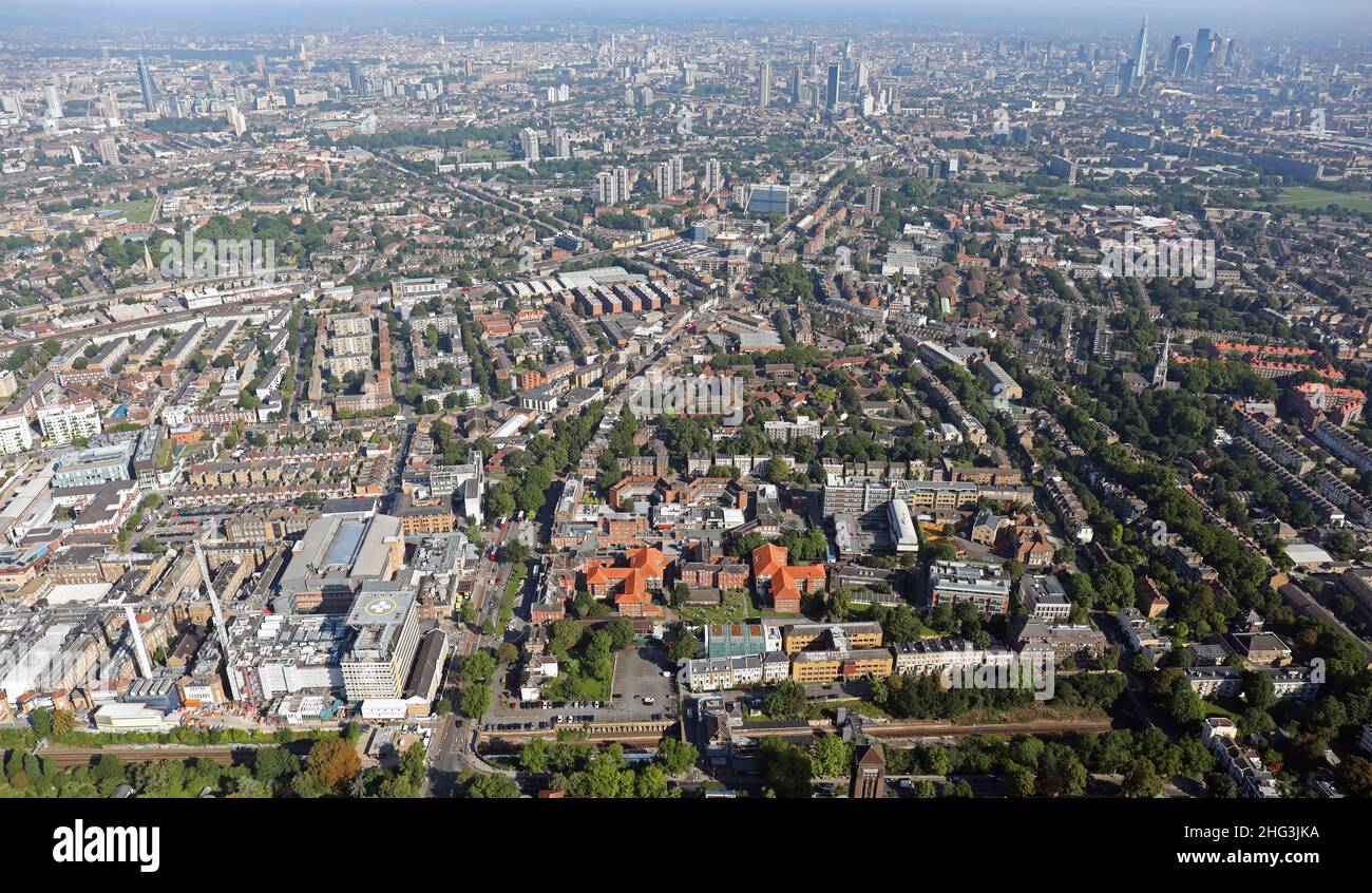 Luftaufnahme des Kings College London Stockfoto