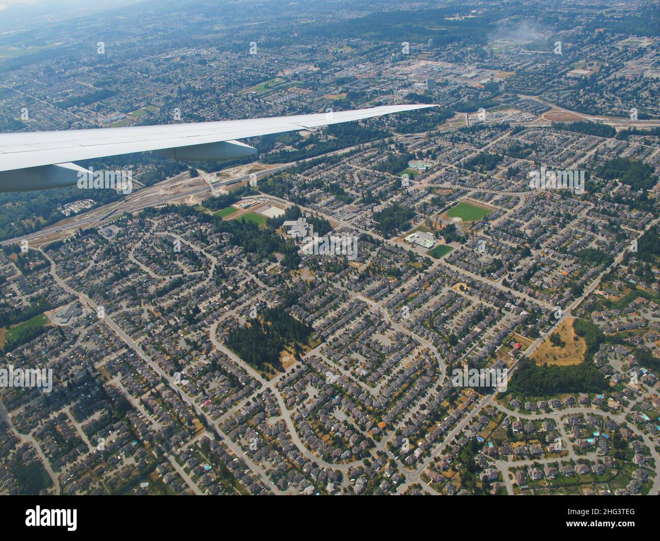 Anfahrt nach Vancouver, British Columbia, Kanada, Nordamerika Stockfoto