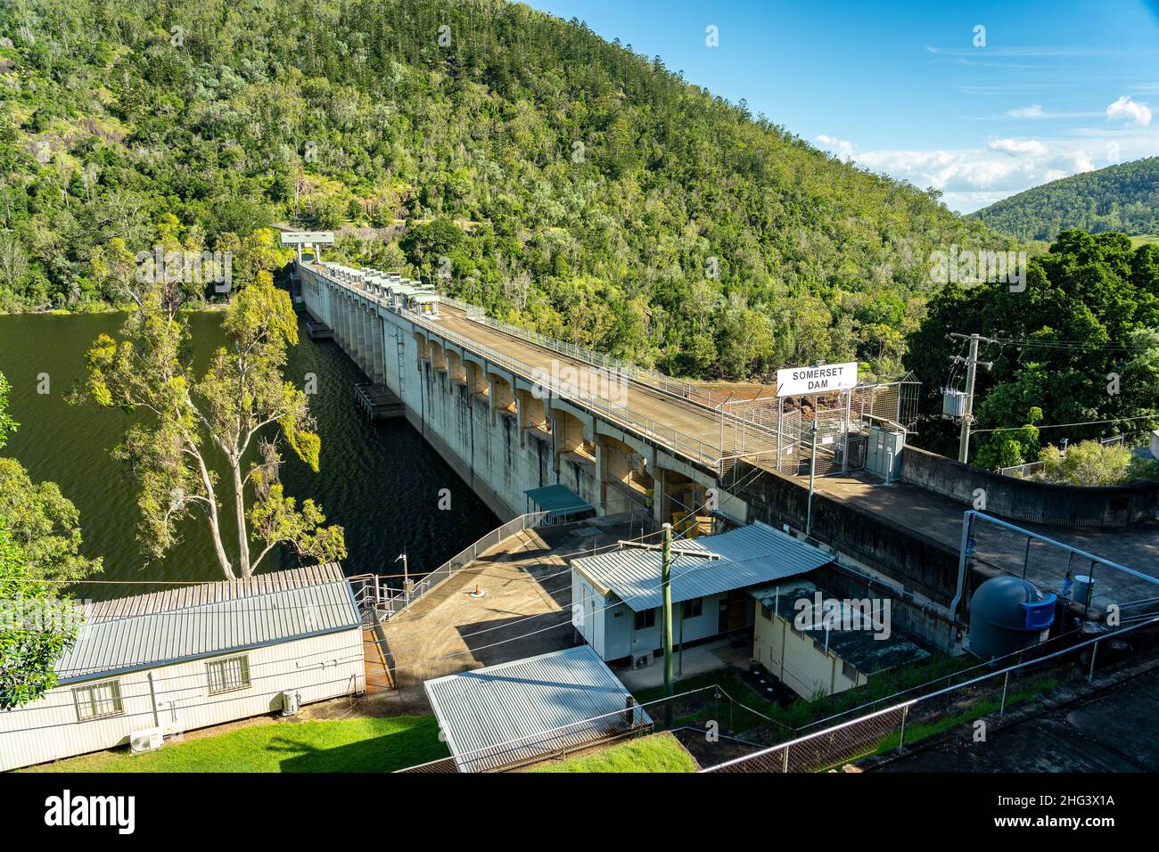 Somerset Dam, Australien - Aussichtspunkt Somerset Dam Stockfoto