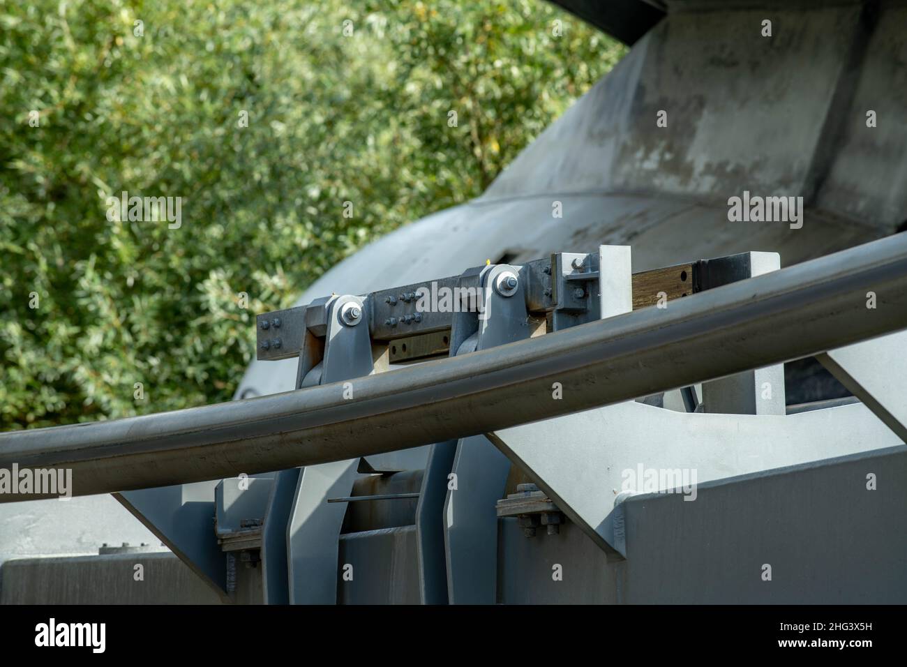 The Swarm and Saw the Ride (aus dem Film) im Thorpe Park Theme Park Amusement Park London England Stockfoto