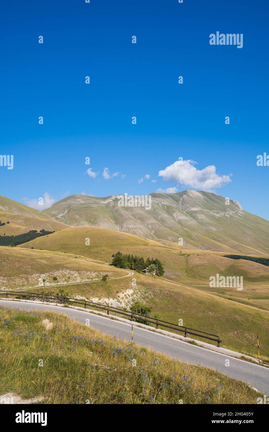 Nationalpark Monti Sibillini, Pian Perduto, Castelsantangelo sul Nera, Marken, Italien, Europa Stockfoto