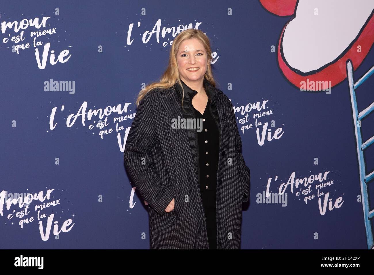 Paris, Frankreich, den 17. januar 2022, Vorschau auf den Film L'Amour c'est mieux que la Vie von Claude Lelouch, Natacha Regnier, François Loock / Alamy Stockfoto
