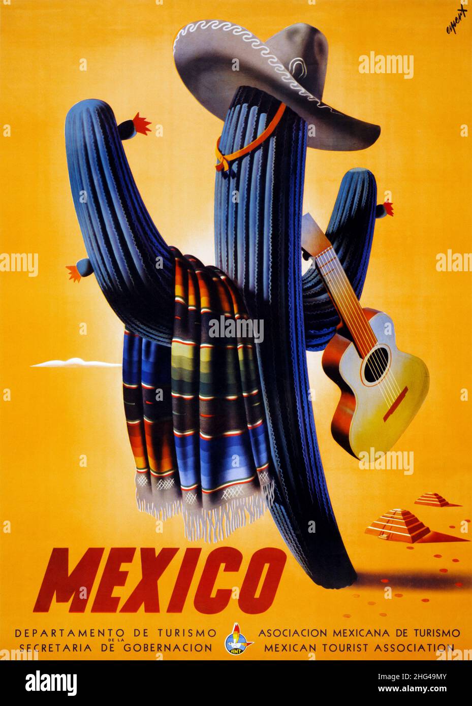 Mexiko von José Espert Arcos (1906–1950). Plakat veröffentlicht 1945 in Mexiko. Stockfoto