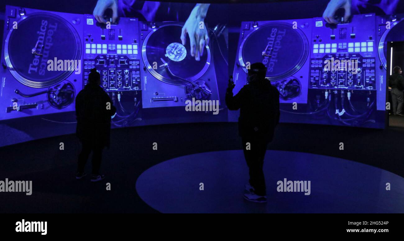 HIP-HOP 360 AUSSTELLUNG PARIS Stockfoto